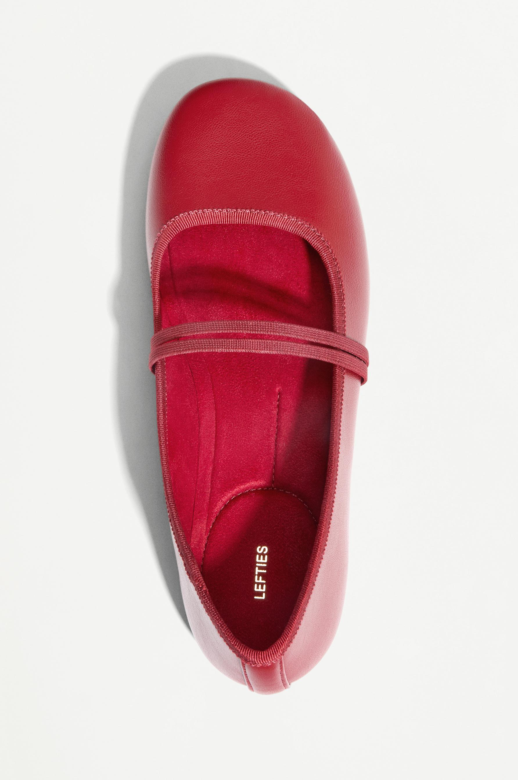 Barefoot ballerina flat — RED