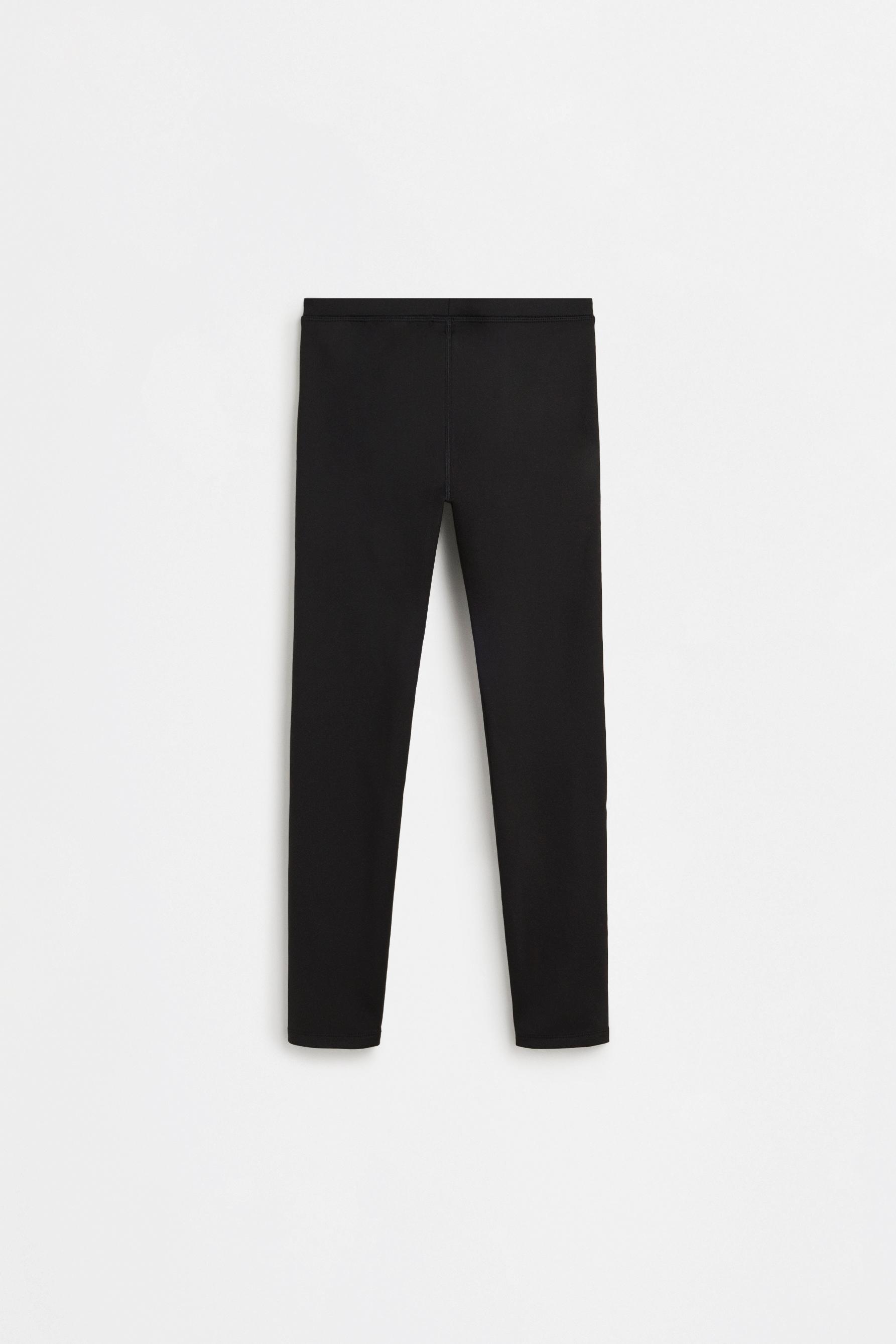 MEDIUM WEIGHT thermal leggings — BLACK