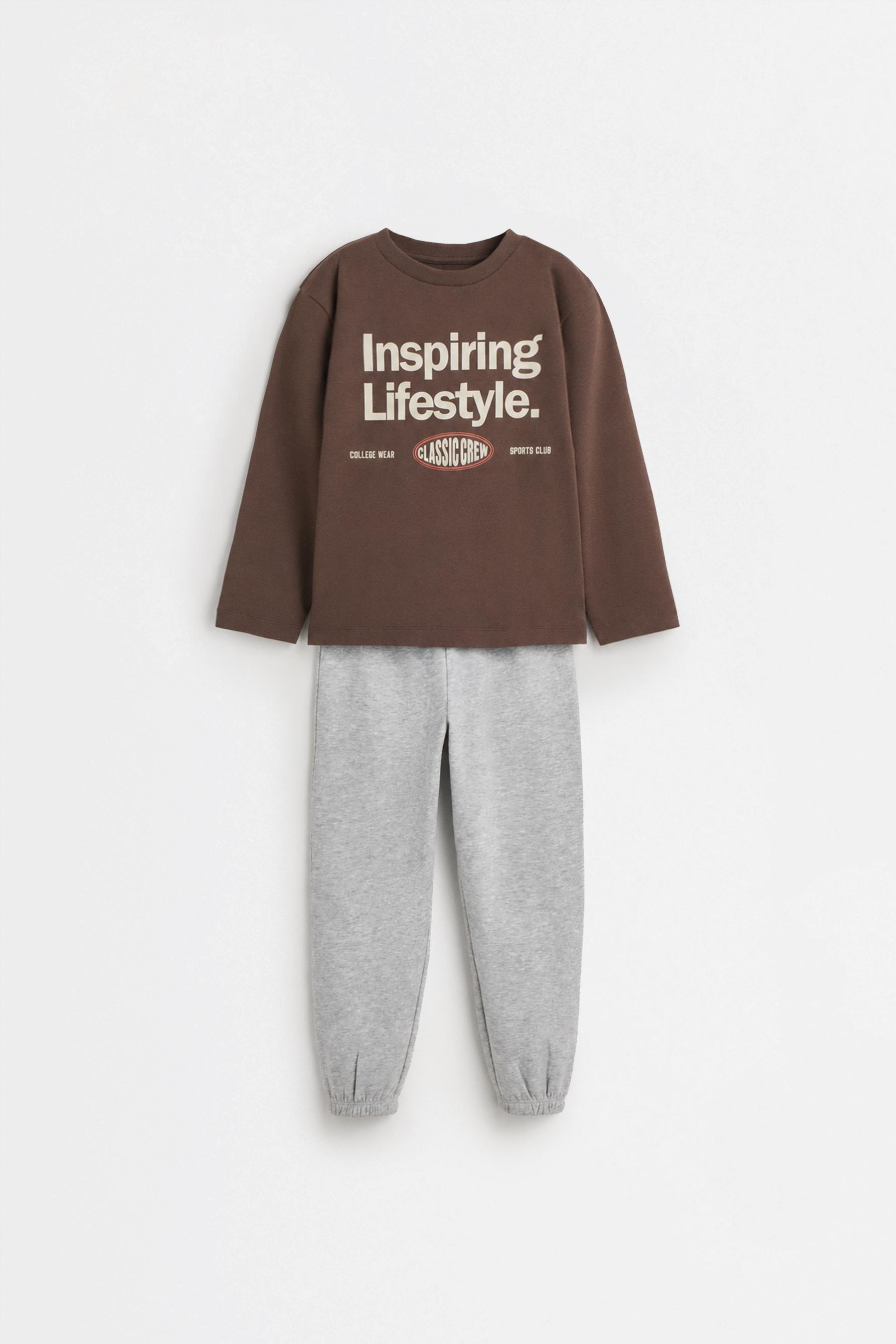 5-Pack of T-shirt and fleece pants sets — NAVY