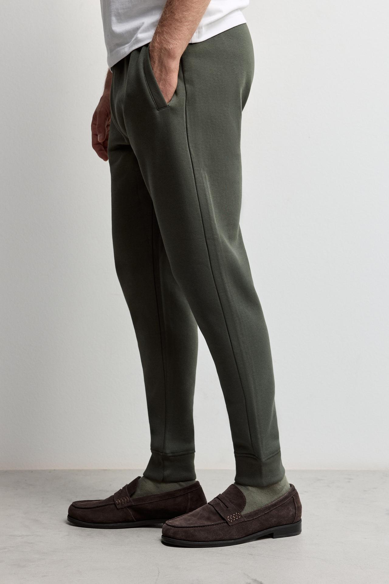 Regular fit tracksuit bottoms — DARK GREEN