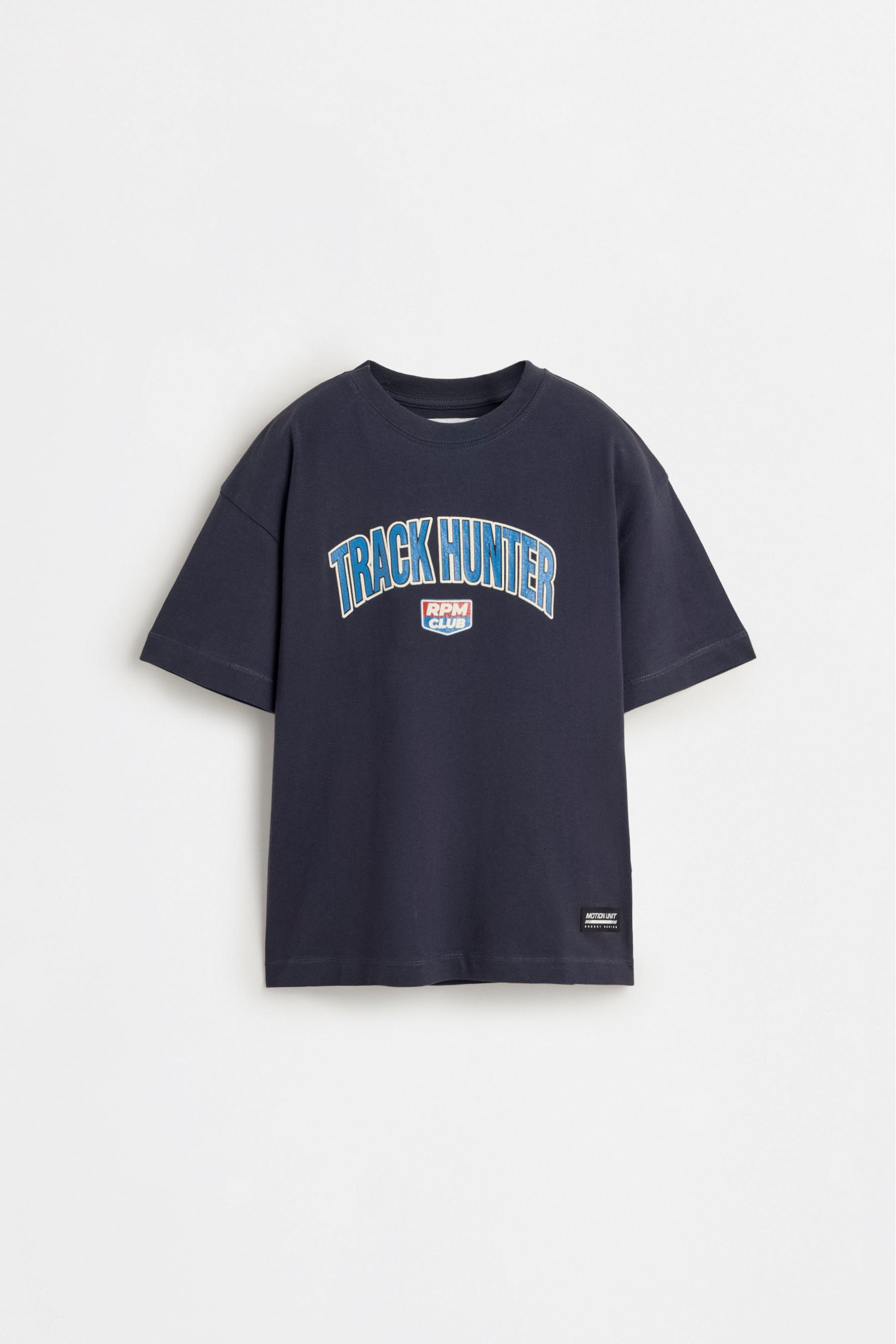 T-shirt with a maxi print on the back — NAVY