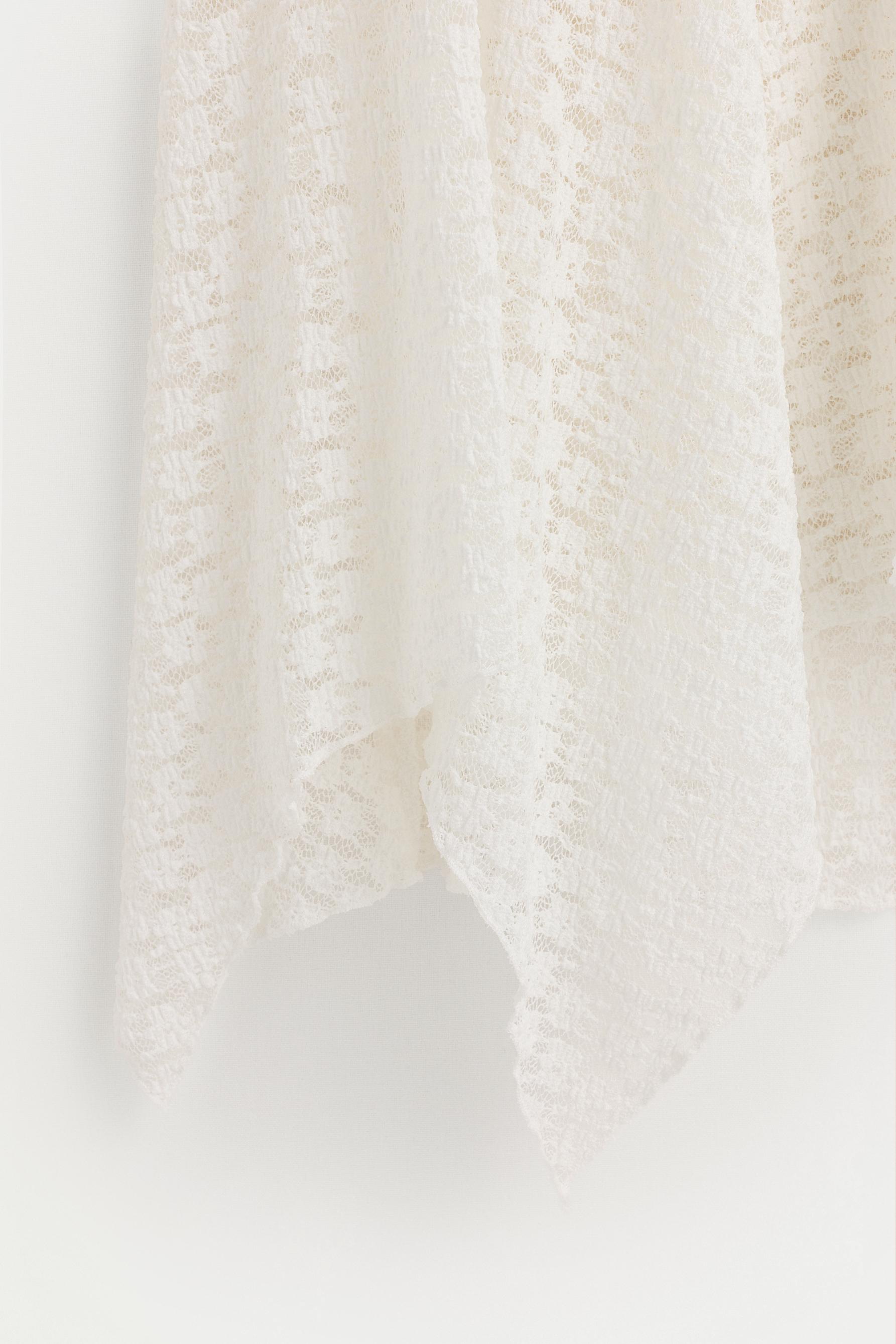 Lace midi skirt — OFF WHITE