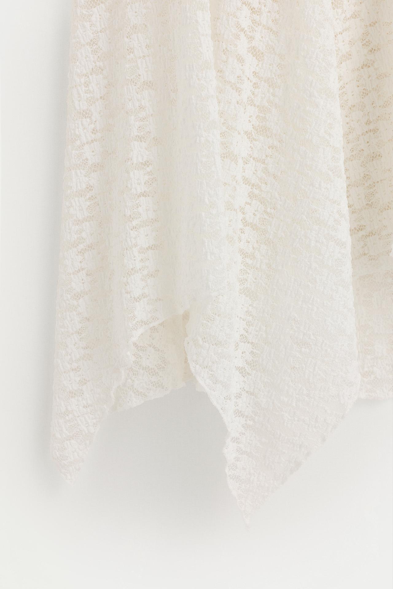 Lace midi skirt — OFF WHITE