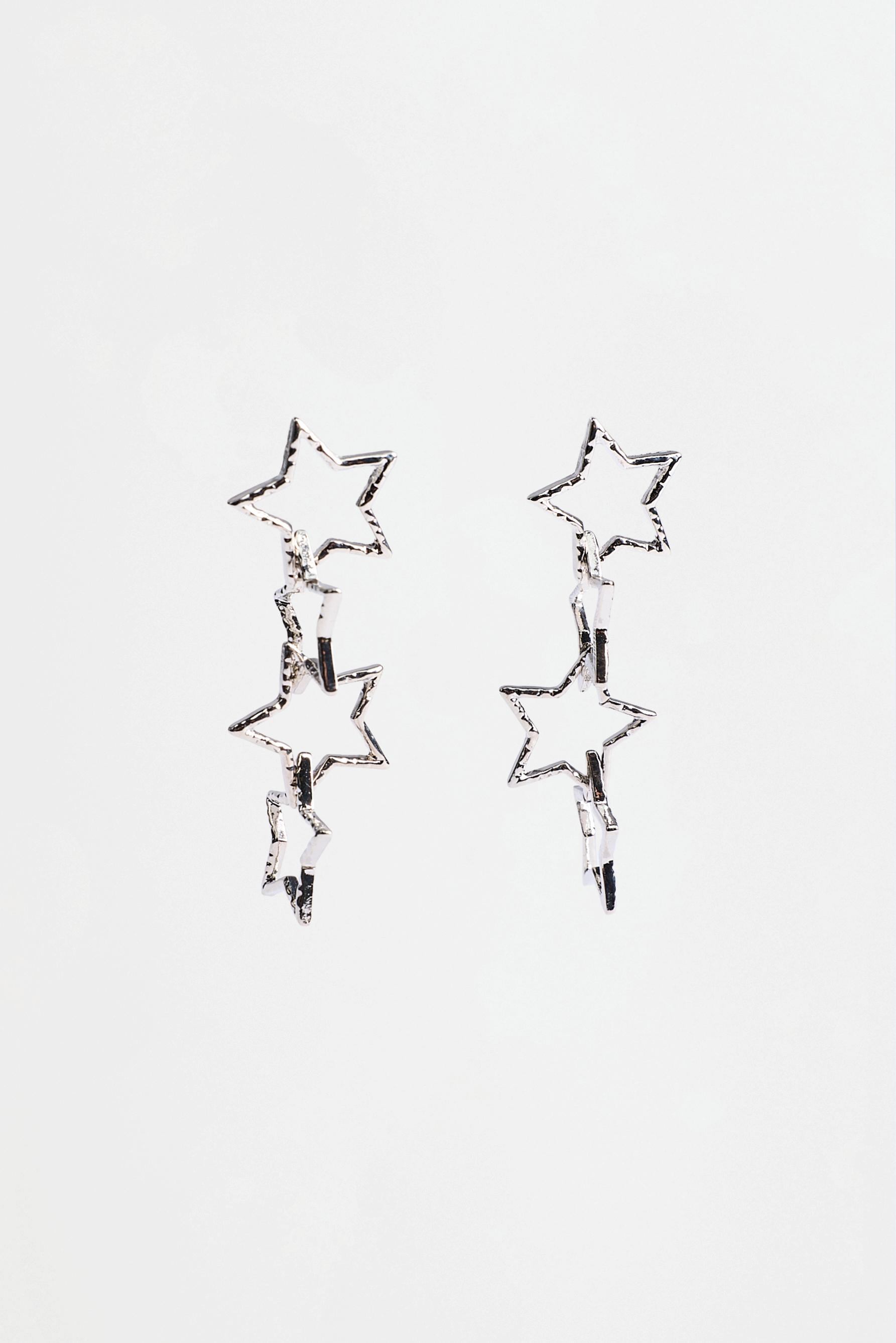 Star earrings — SILVER