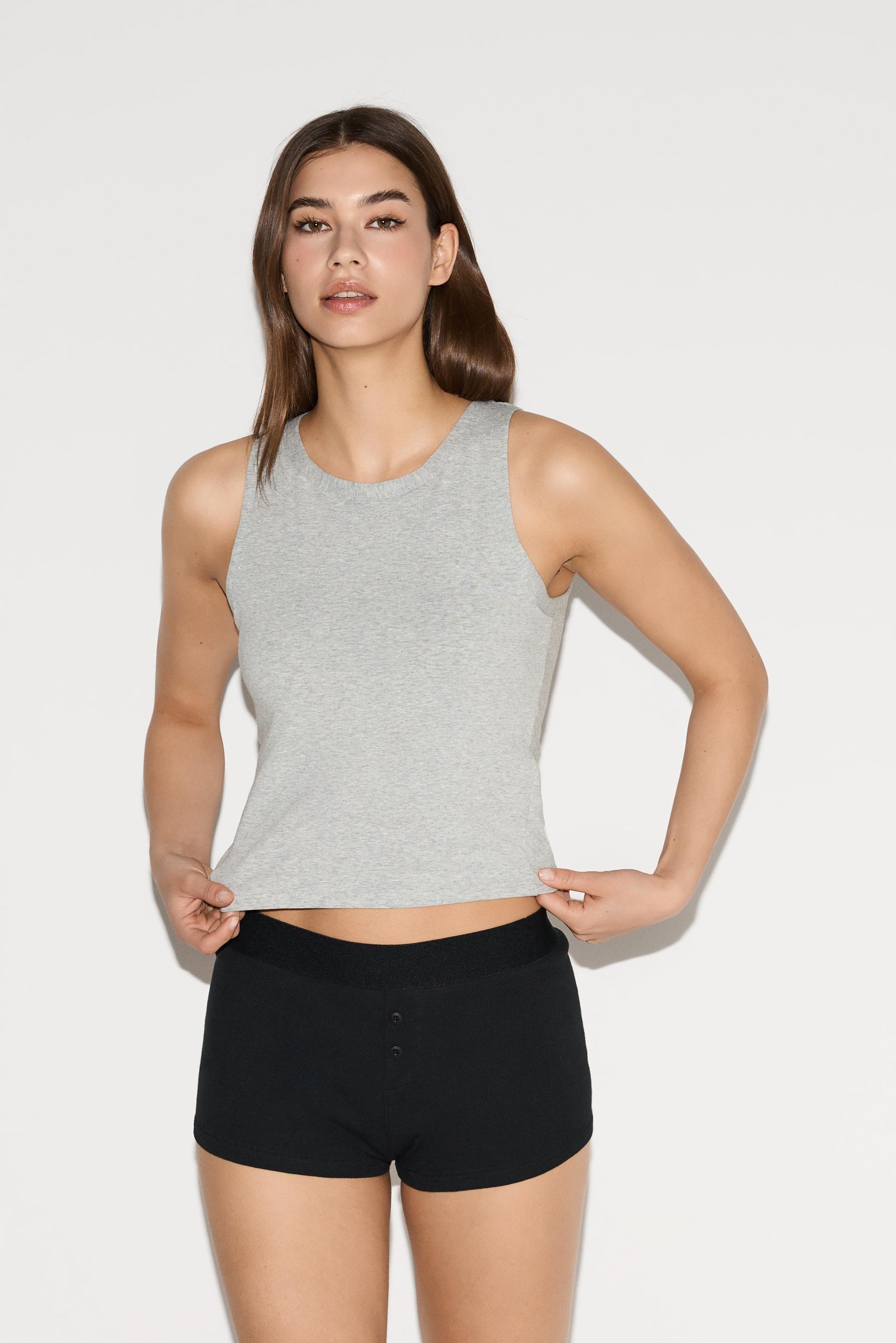 Top with built-in bra — GREY
