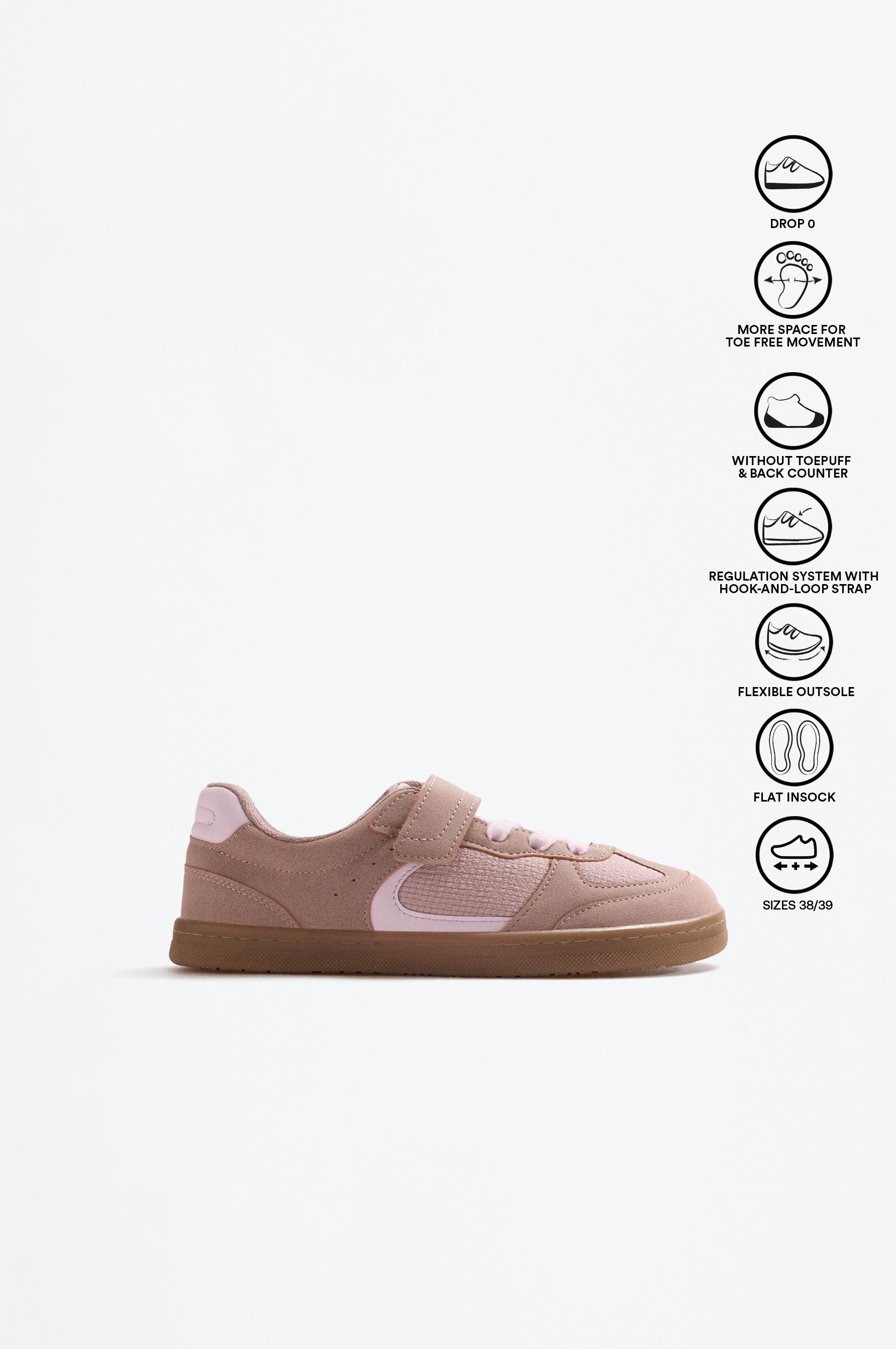 COMBINED BAREFOOT SLIPPER — DARK PINK