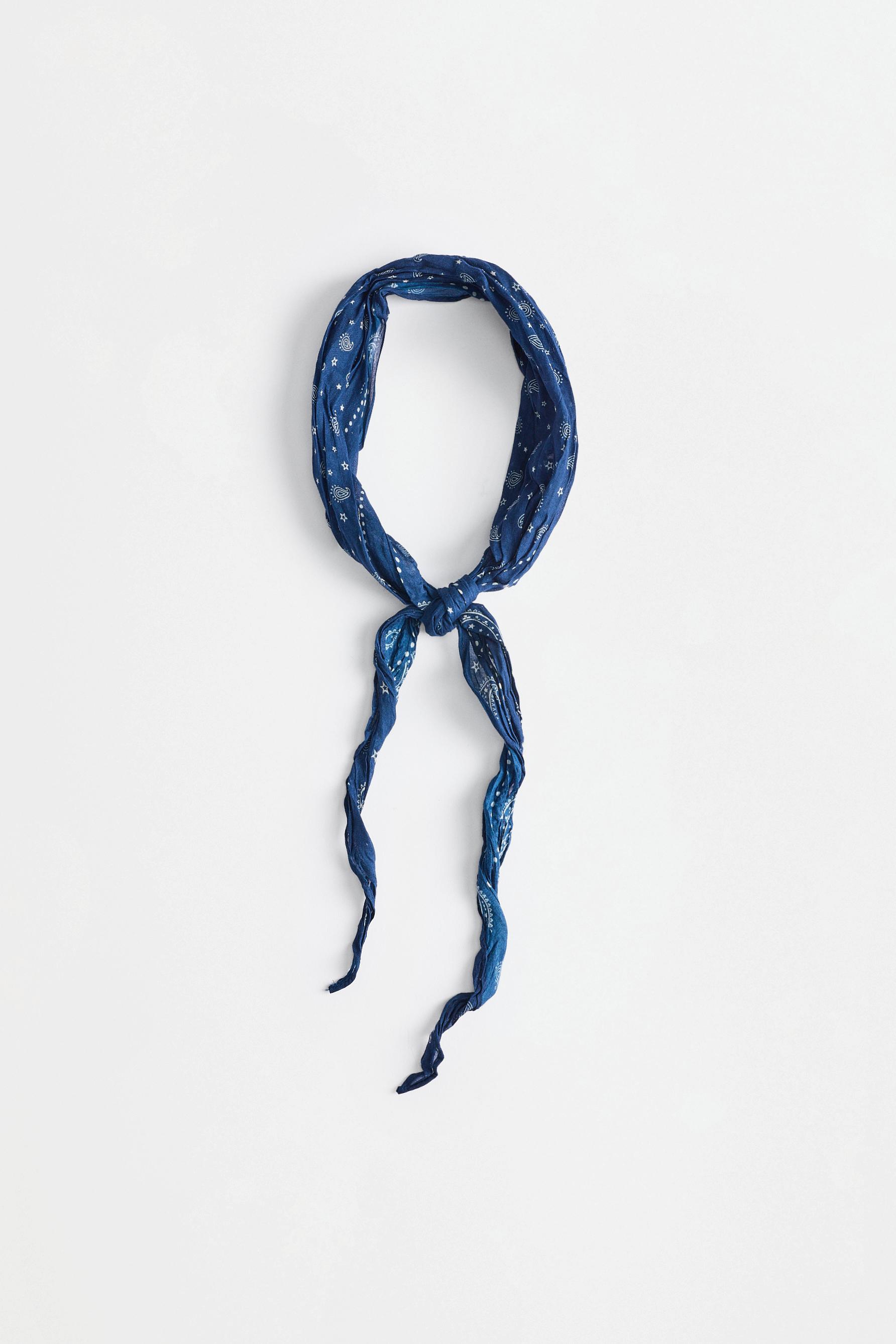 Printed bandana — BLUE TONES