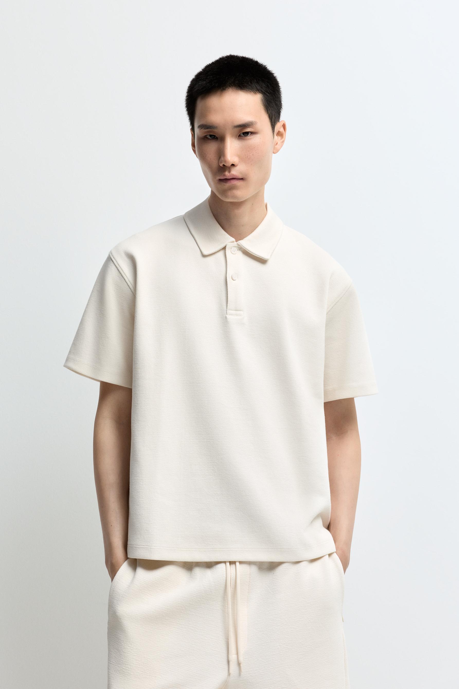 Polo interlock textura