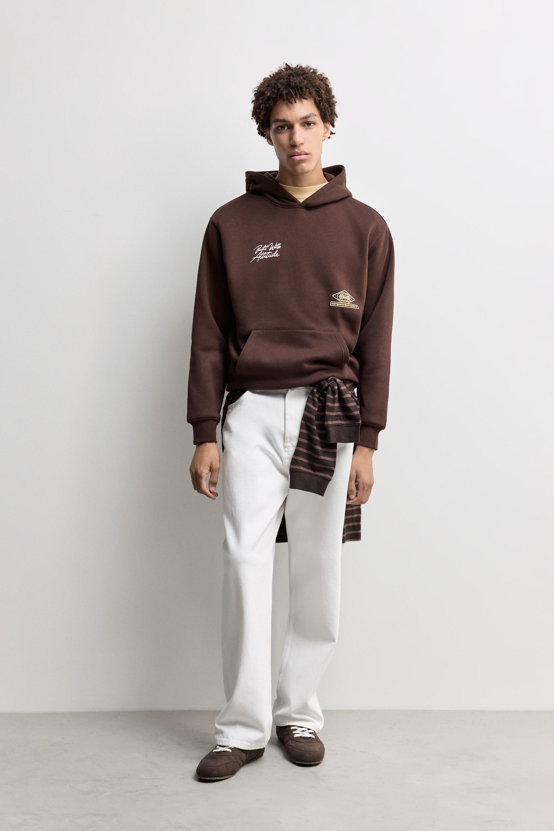 Printed sweatshirt — MAROON