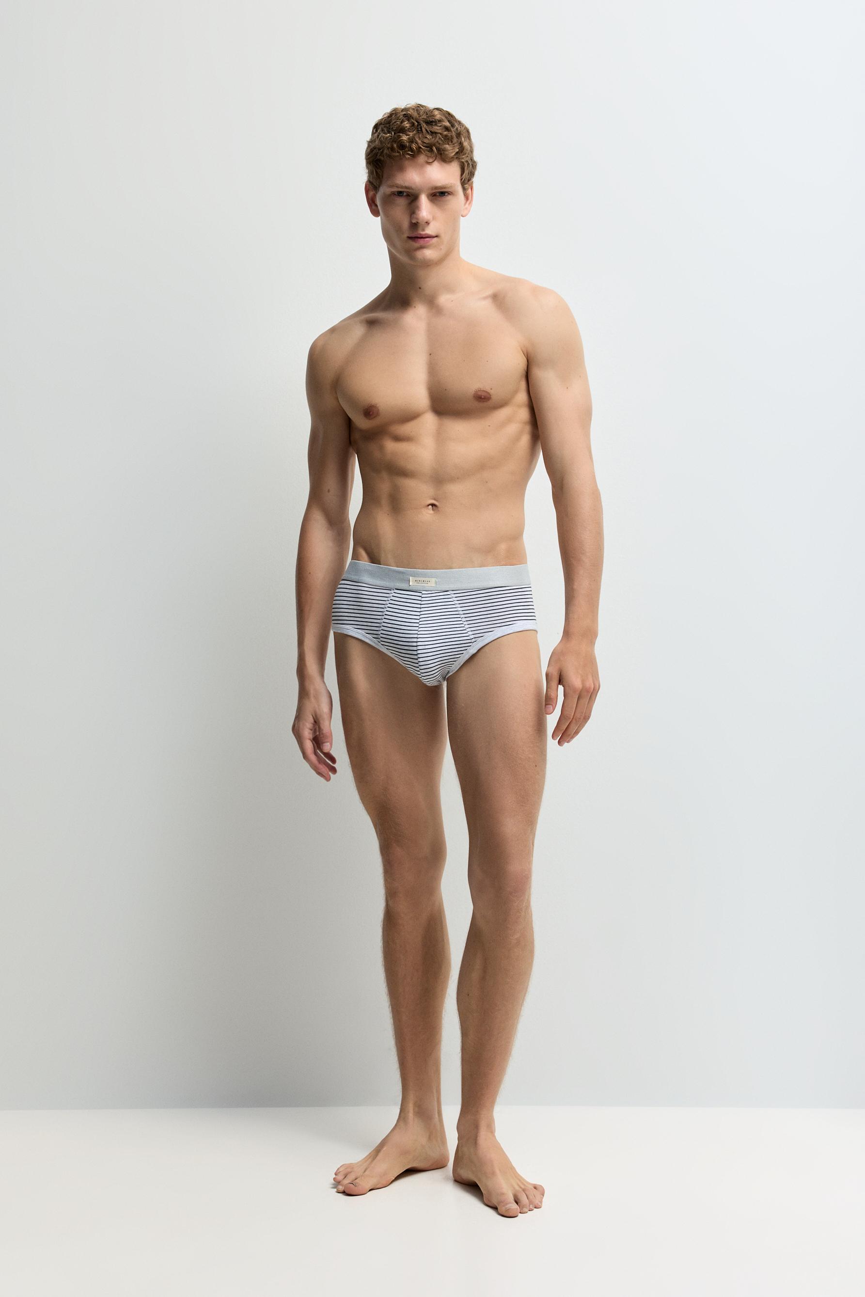 Contrast briefs (5-pack) — MAROON