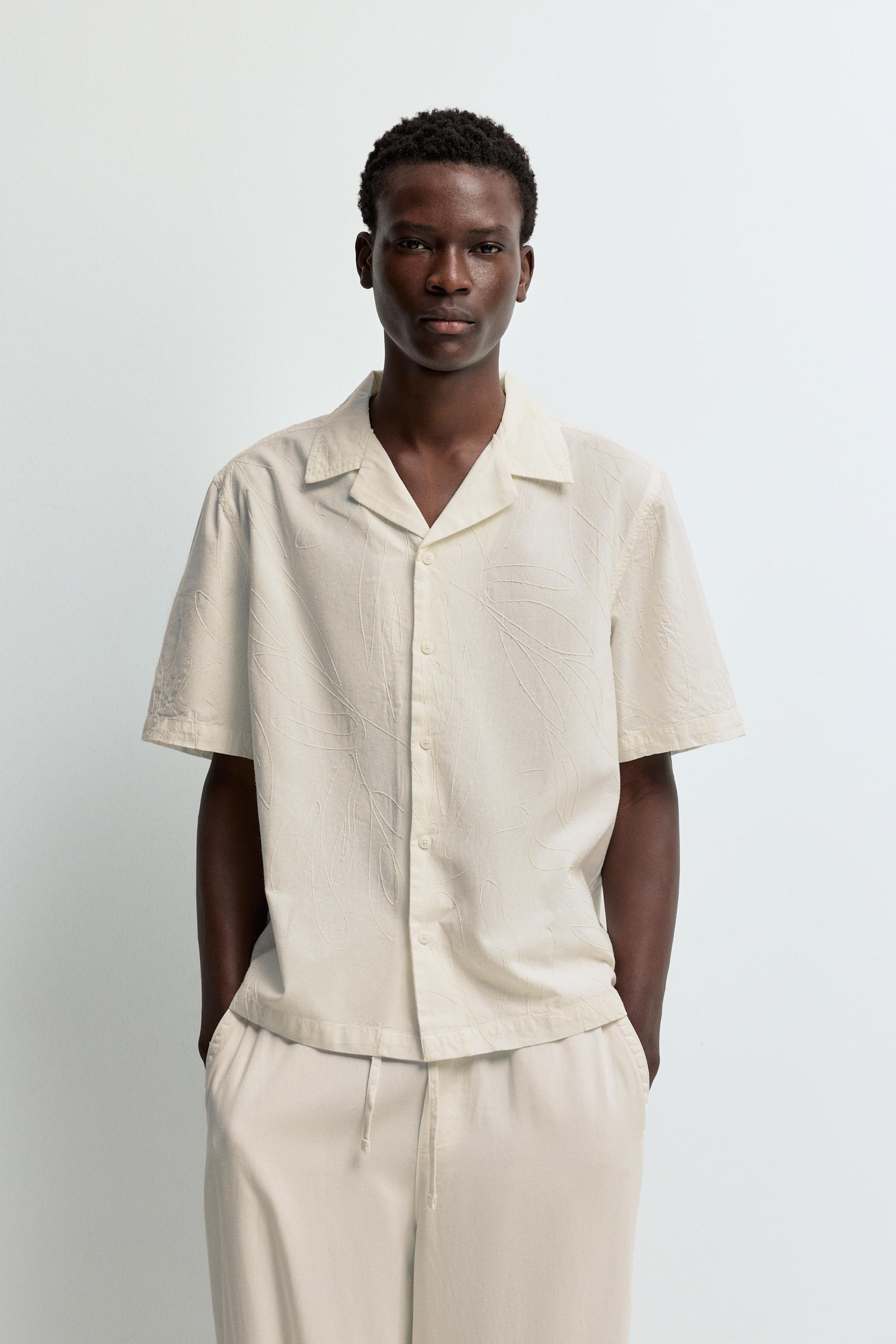 Embroidered Shirt — OFF WHITE