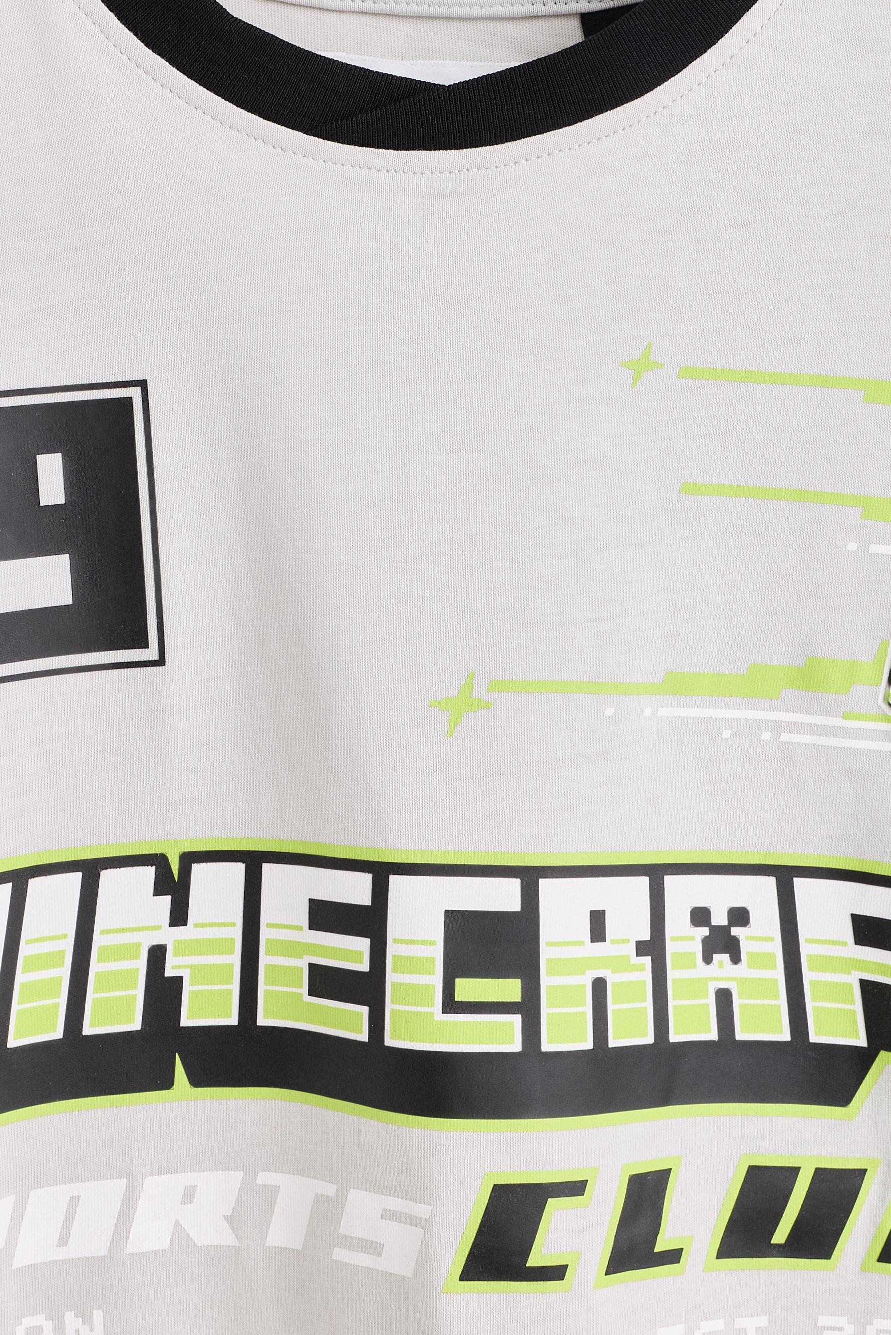 Minecraft Game On T-shirt — PALE BLUE