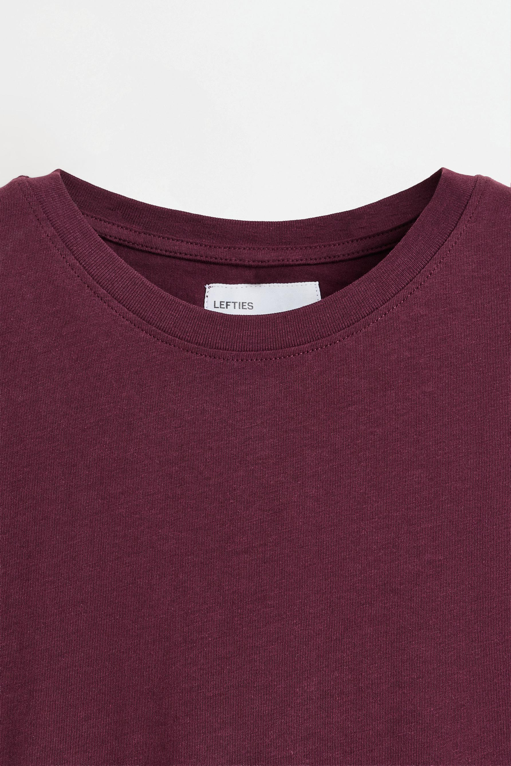 2-pack of basic round neck T-shirts — MAROON