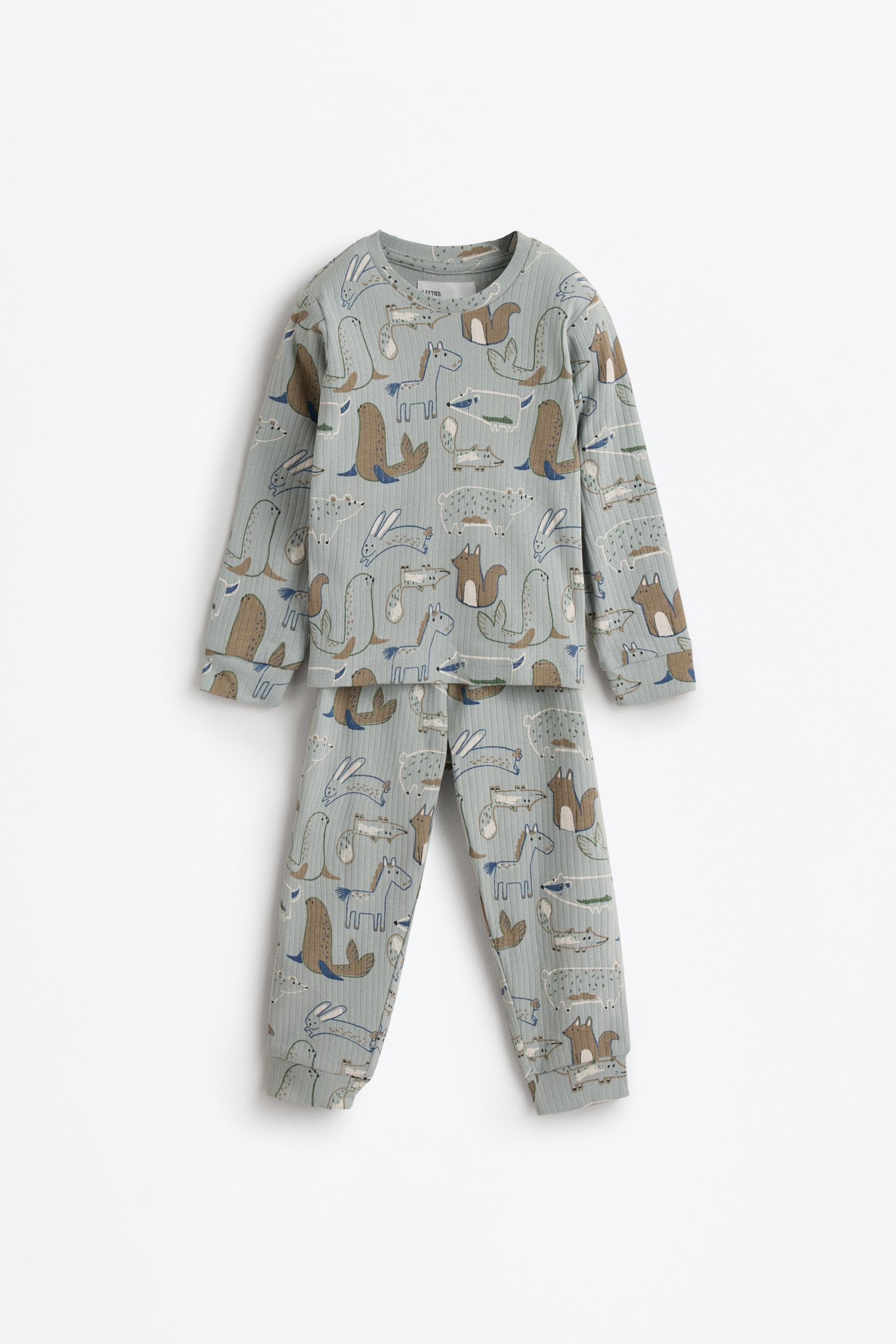 Pijama canalé estampado