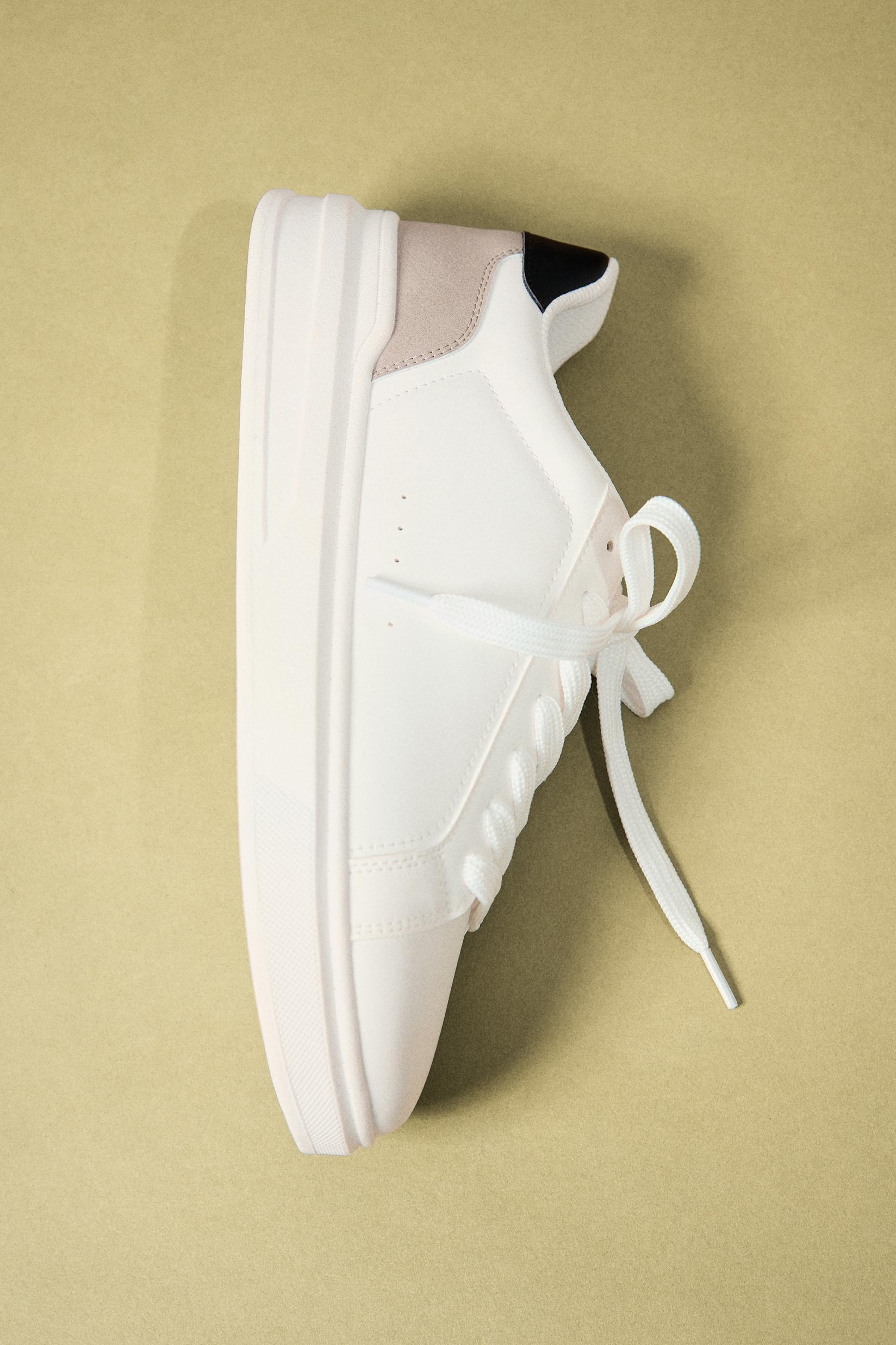Contrast heel counter slippers — OTHERS