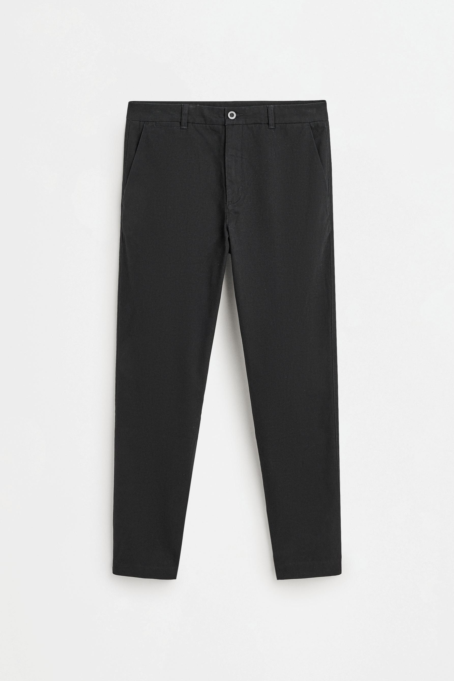 Slim fit chino trousers — BLACK