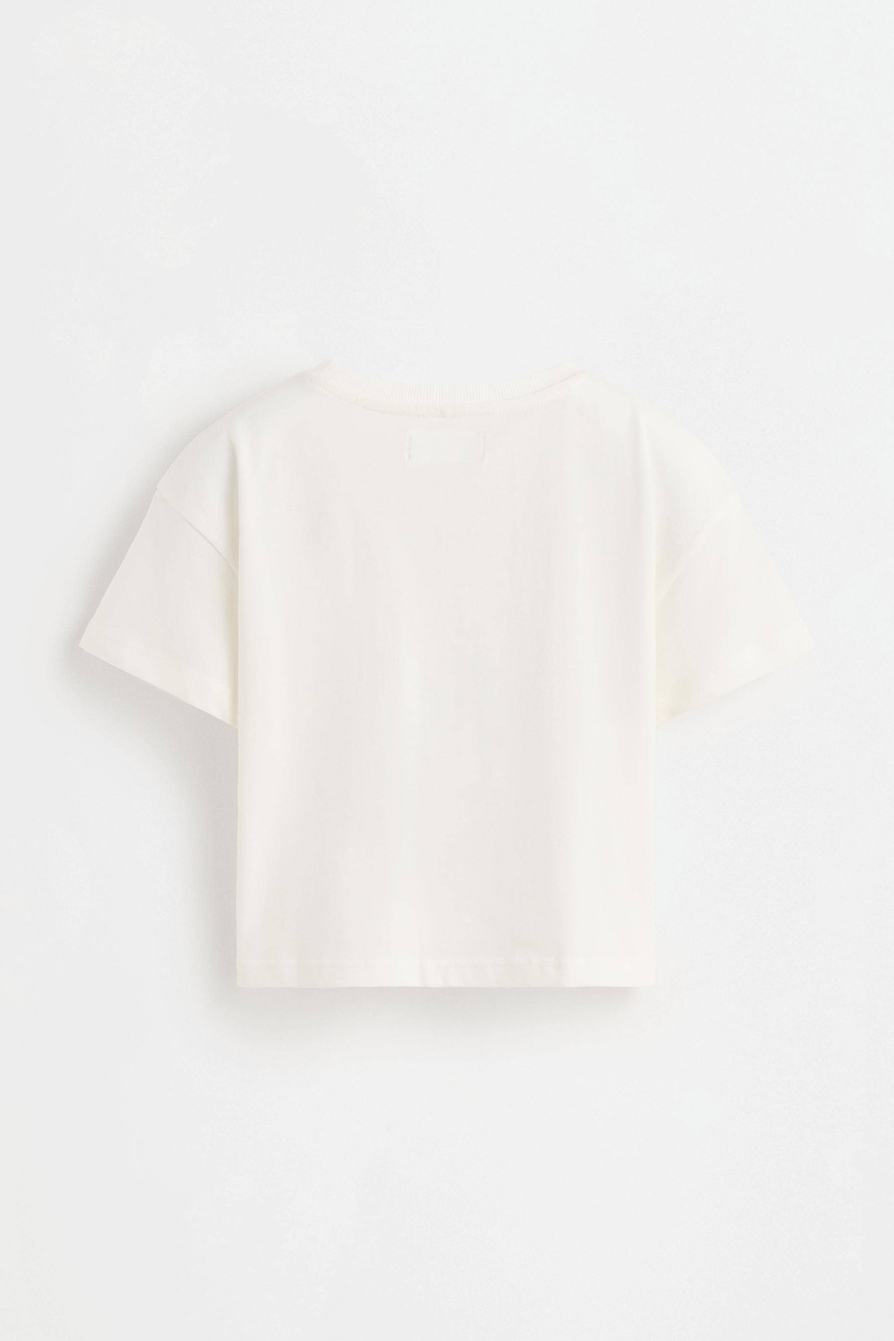 Metallic printed T-shirt — OFF WHITE