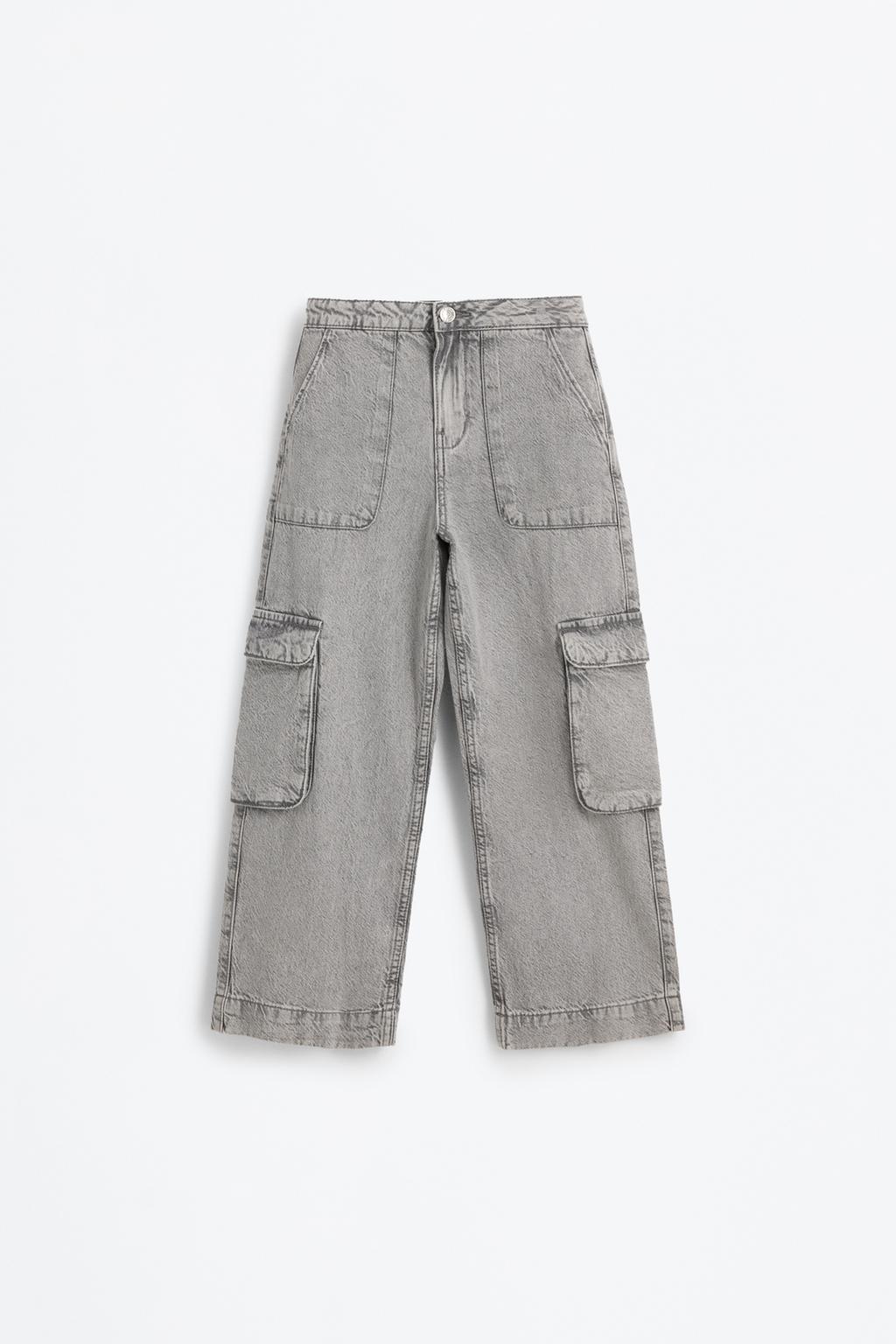 Jeans cargo wide leg