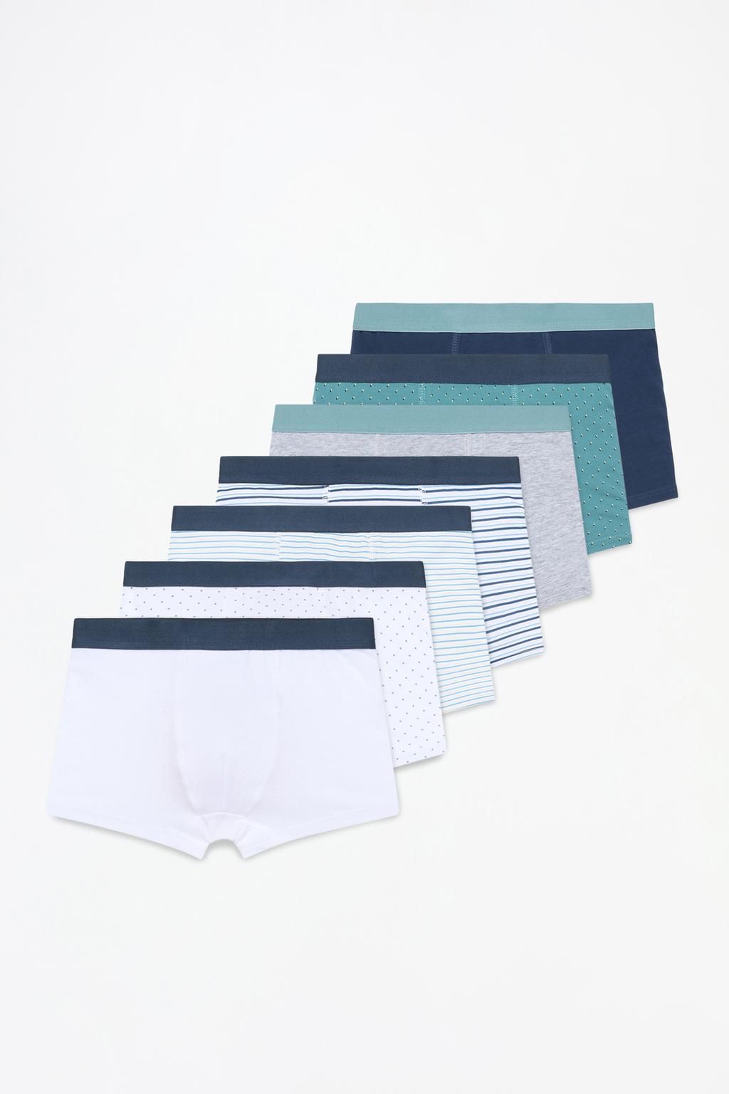 Pack of 7 contrast boxers