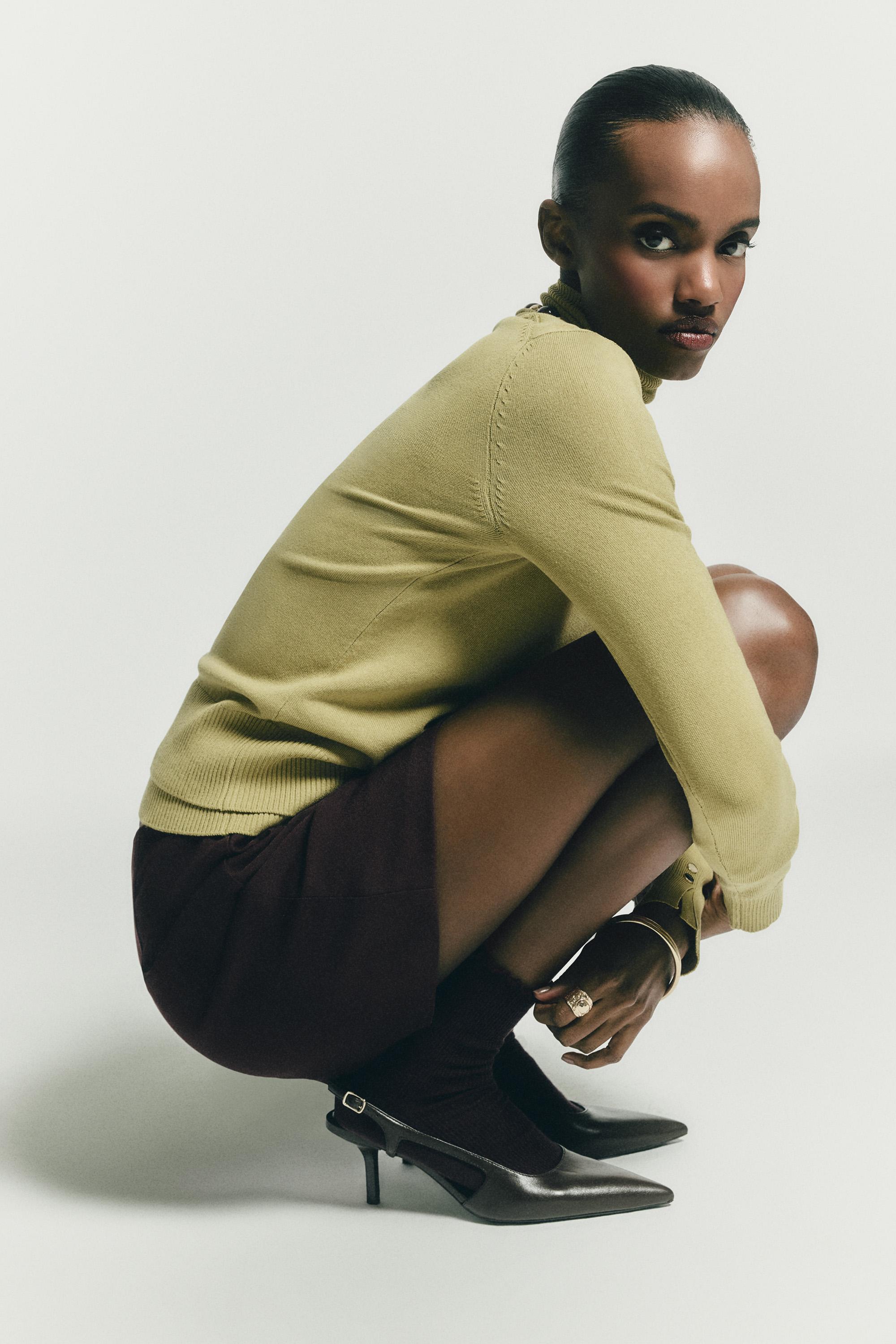 Lefties Kahverengi Lefties Arkasi açık topuklu ayakkabı