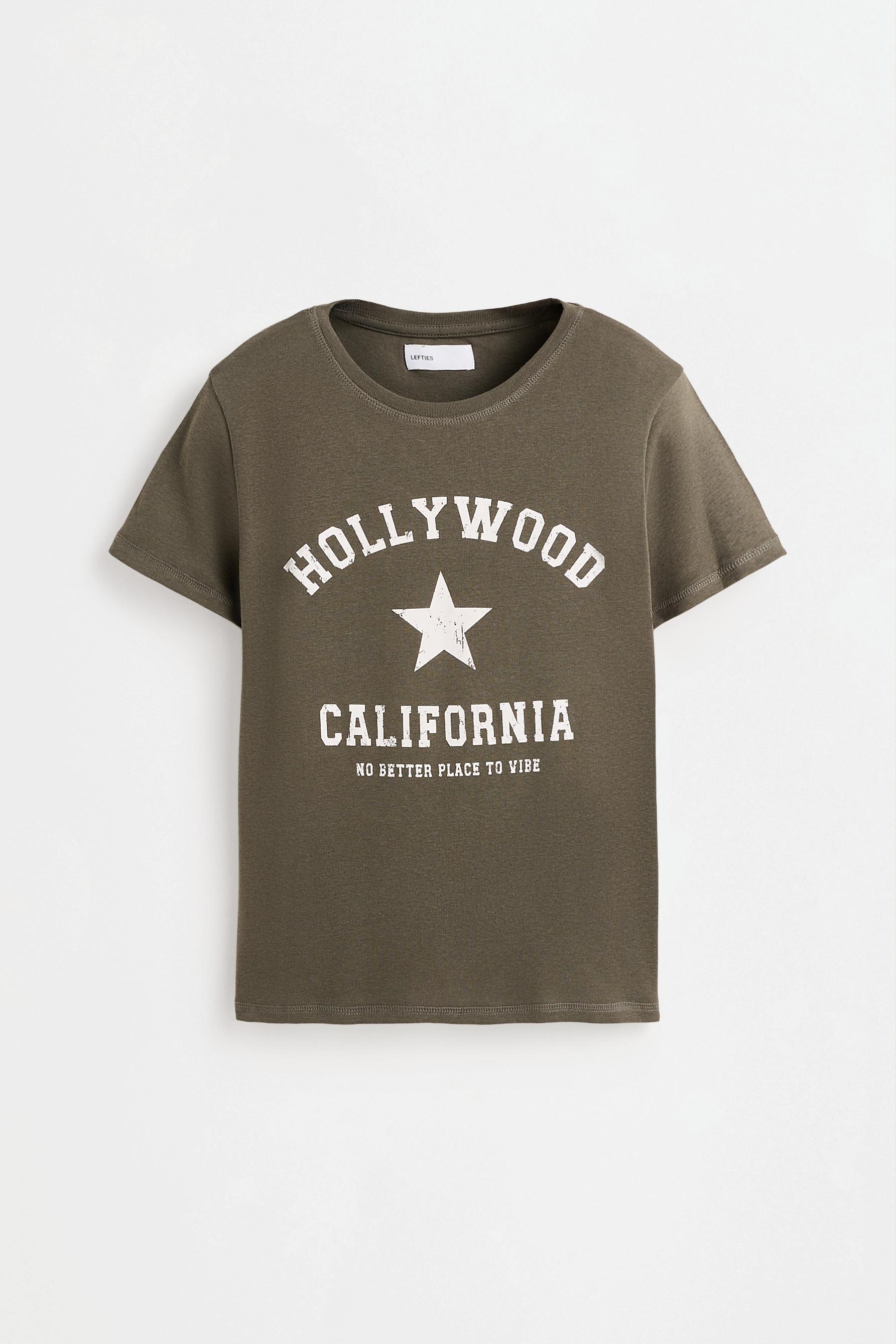 Printed T-shirt — DARK KHAKI