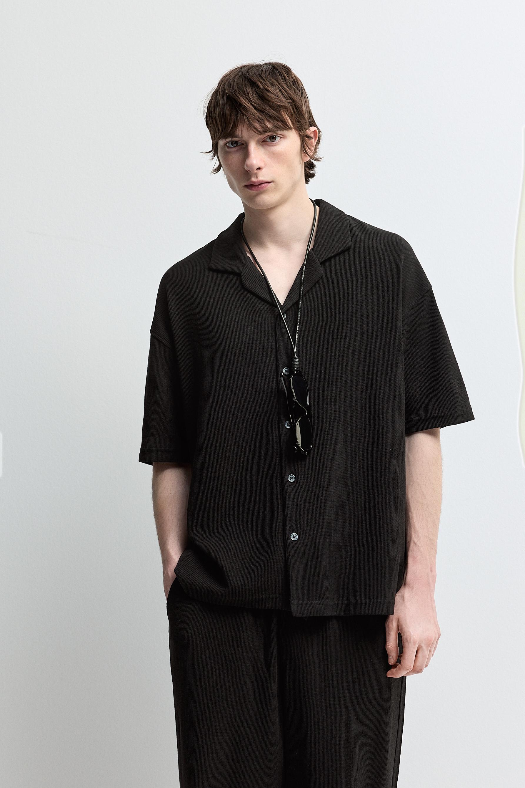 Camisa oversize textura