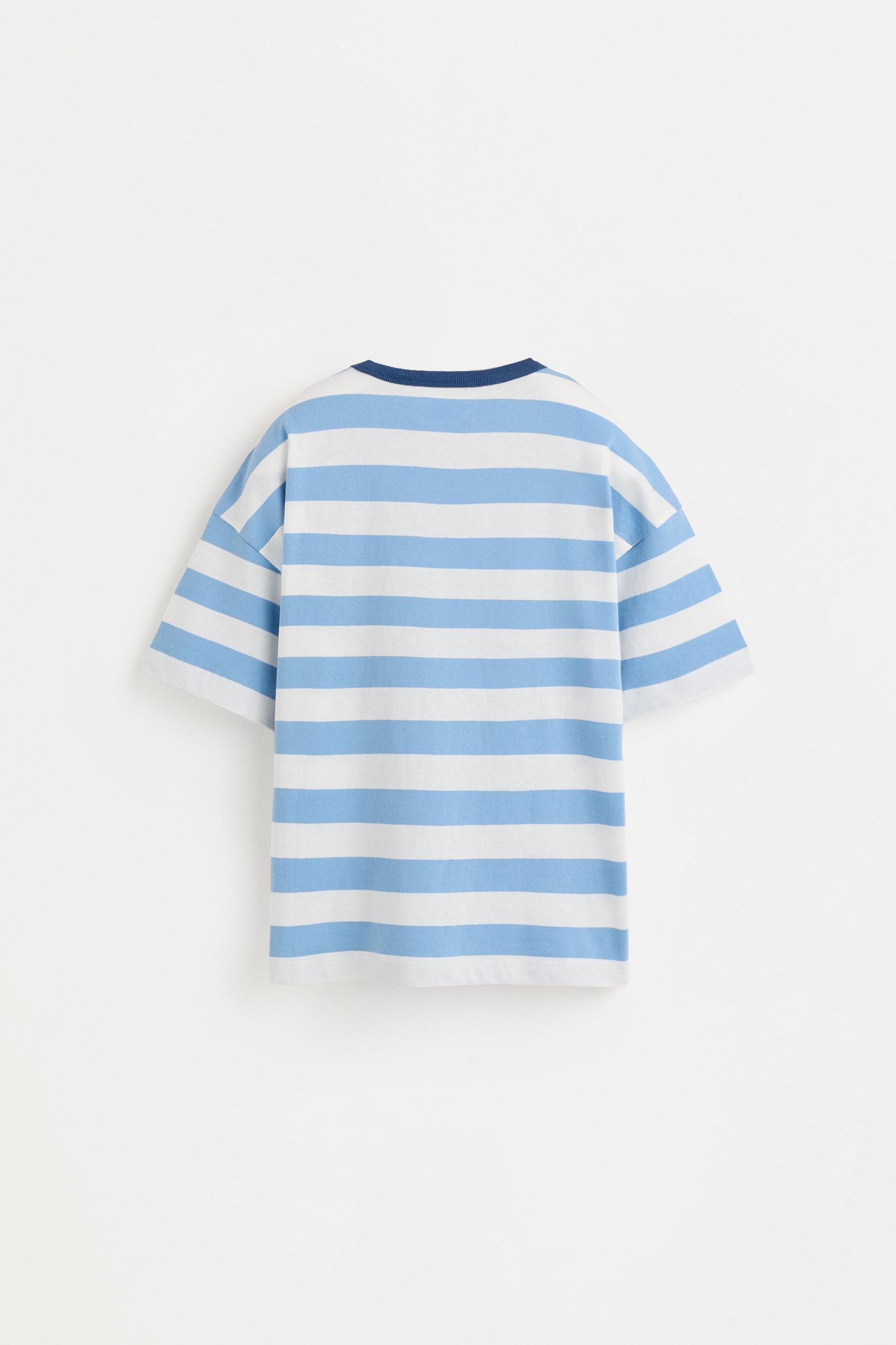 Striped T-shirt — PALE BLUE