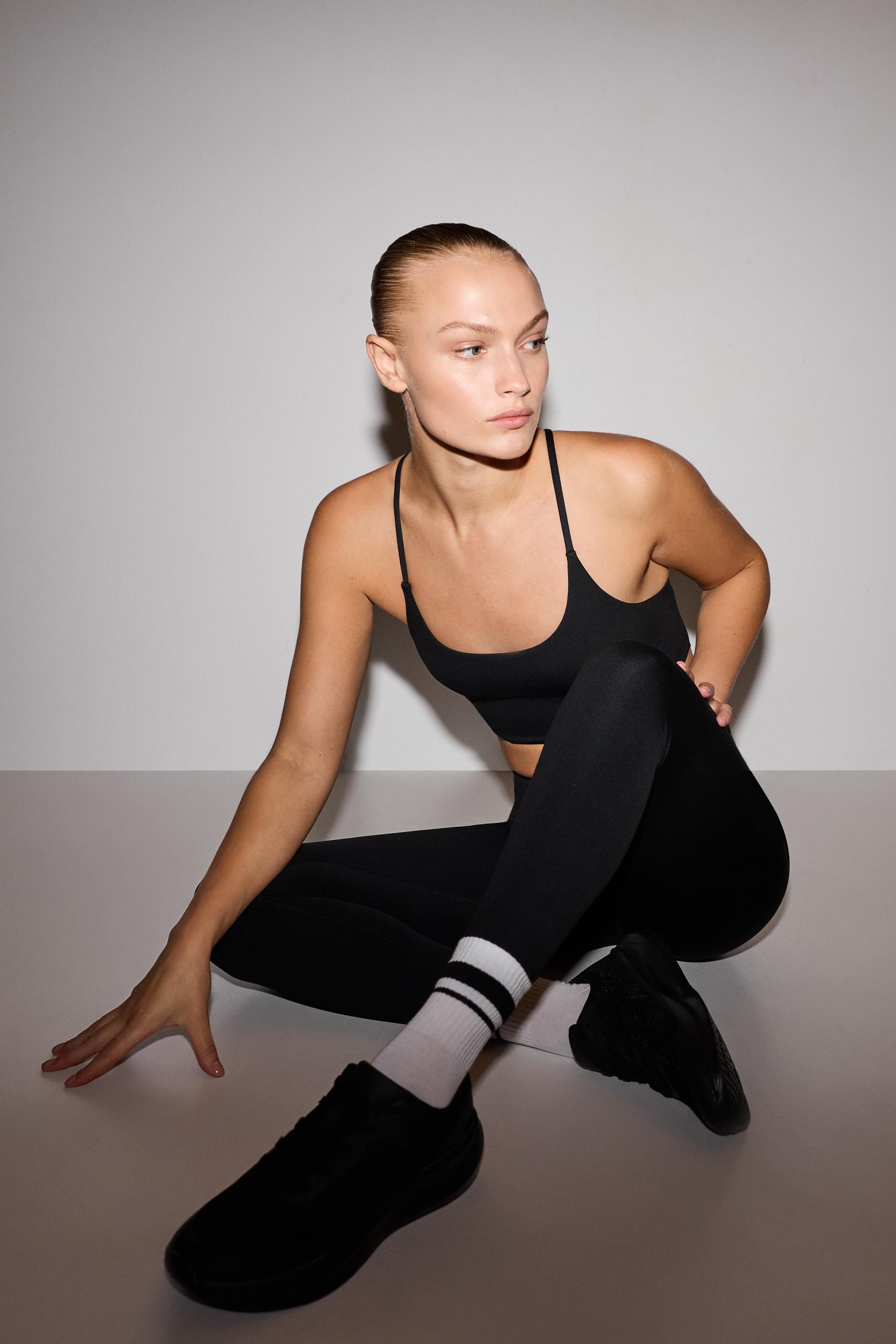 Basic sports leggings — BLACK