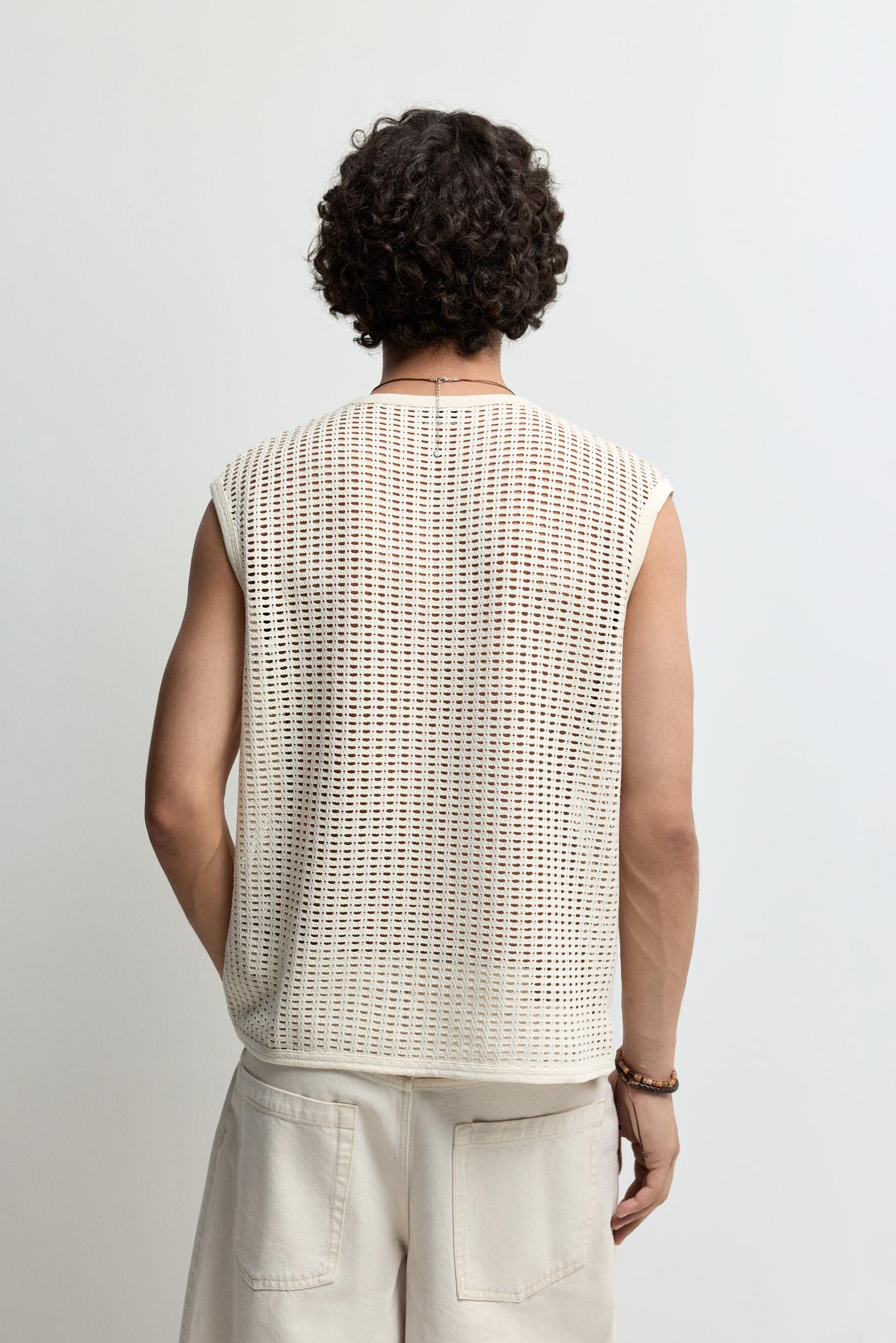Mesh tank top — BUTTER