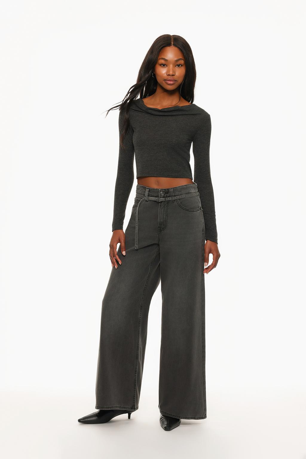 N 138 super wide-leg jeans with belt