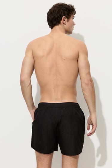 Basic regular fit swim shorts — BLACK 4