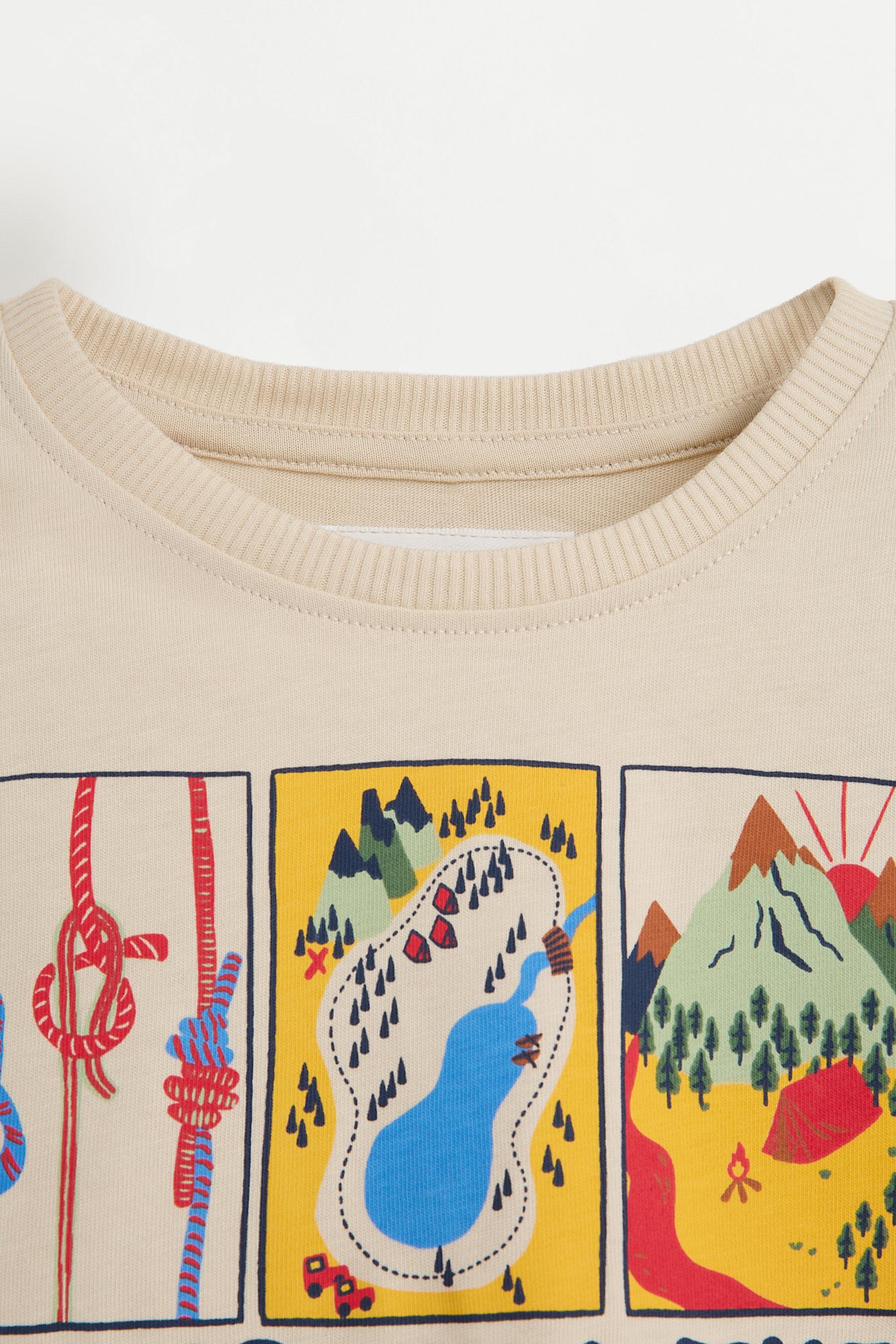 Printed T-shirt and Bermuda shorts set — FADED INDIGO