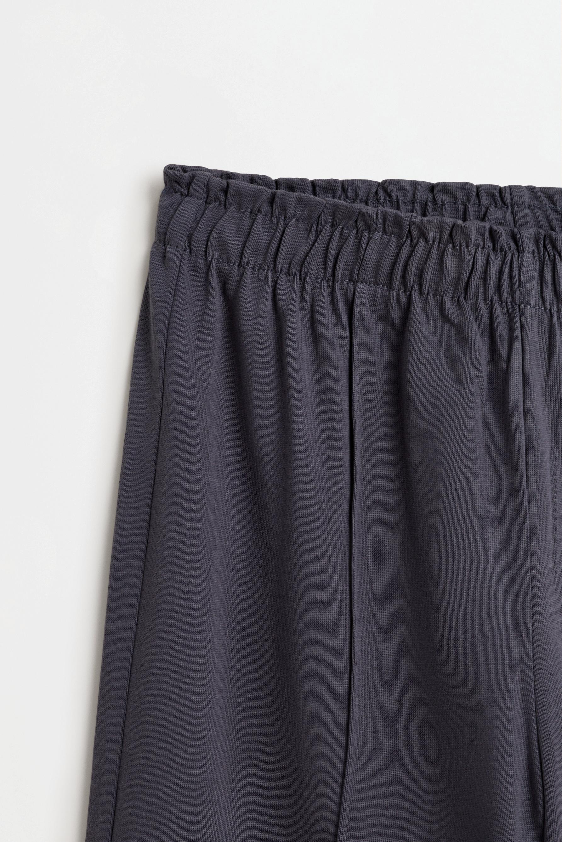 Heavy jersey culottes — BLUE GREY