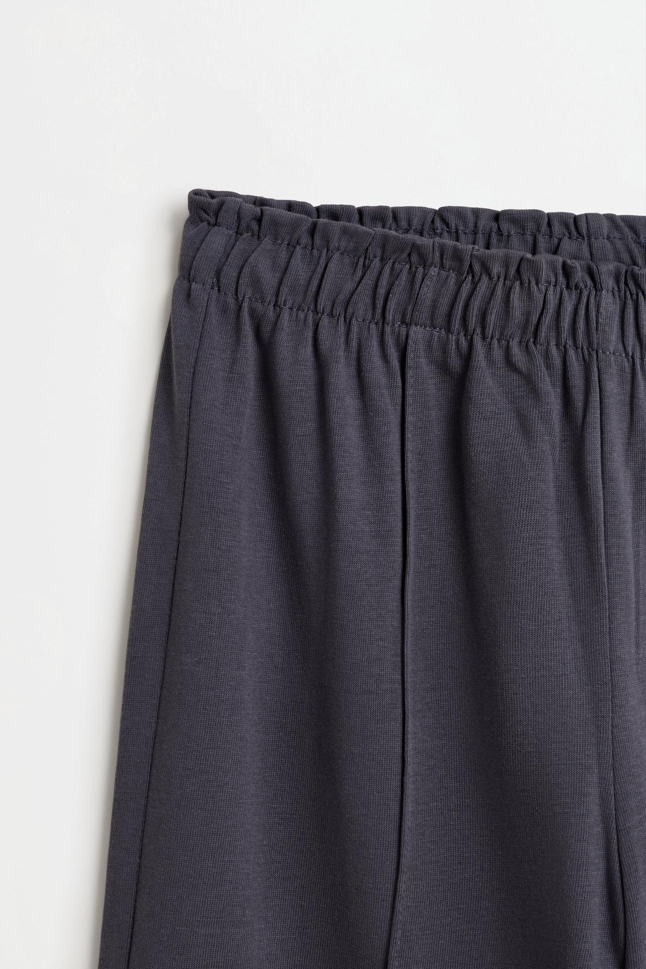 Heavy jersey culottes — BLUE GREY