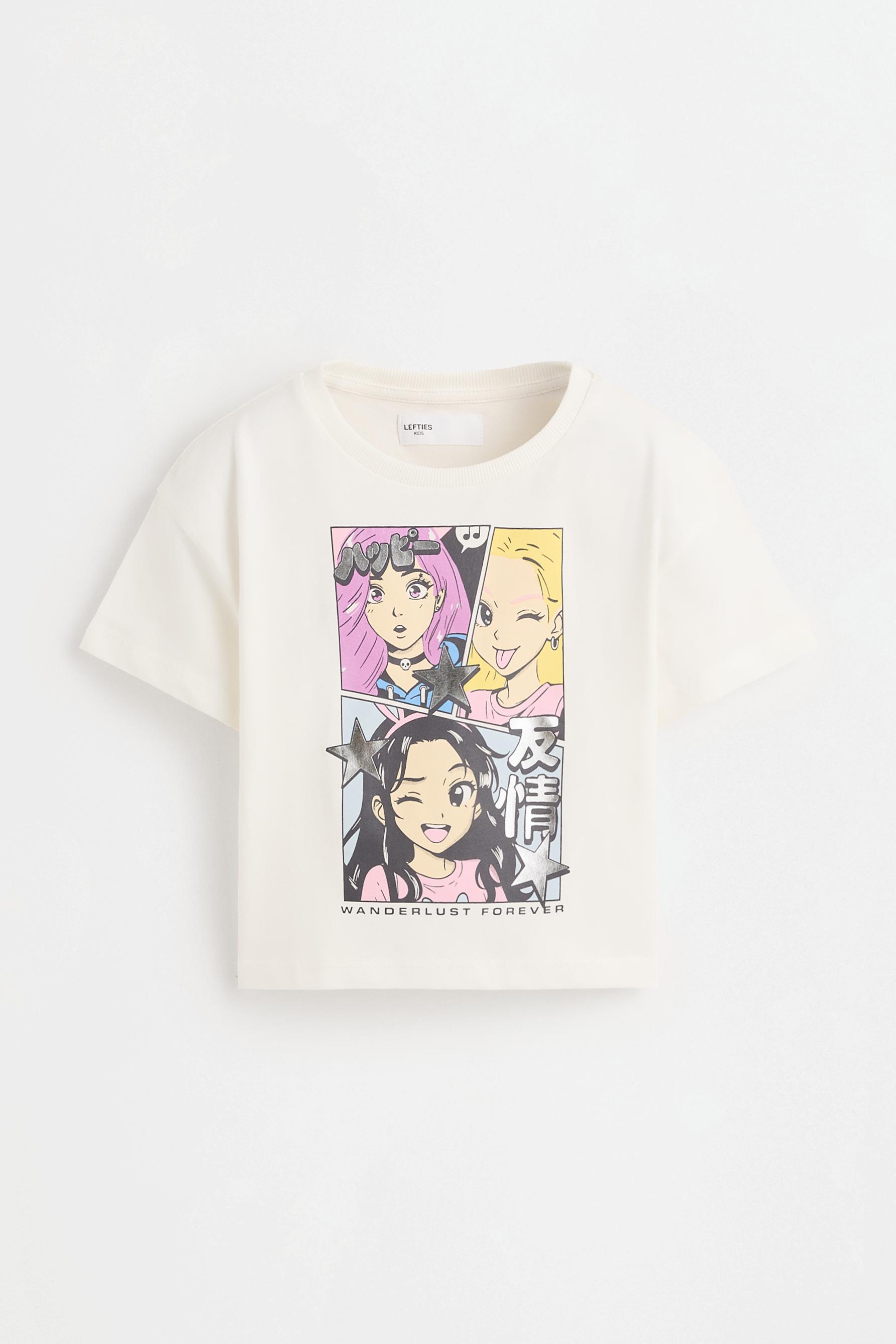 Metallic printed T-shirt — OFF WHITE
