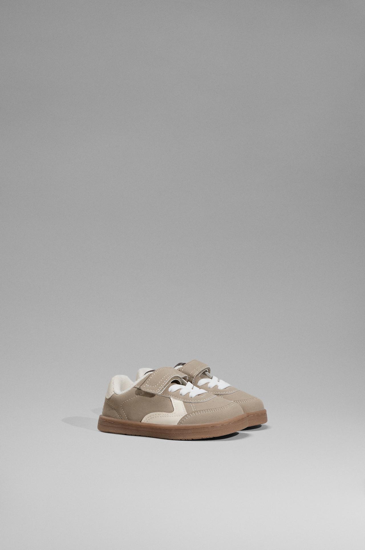 Combined barefoot sneakers — BROWN
