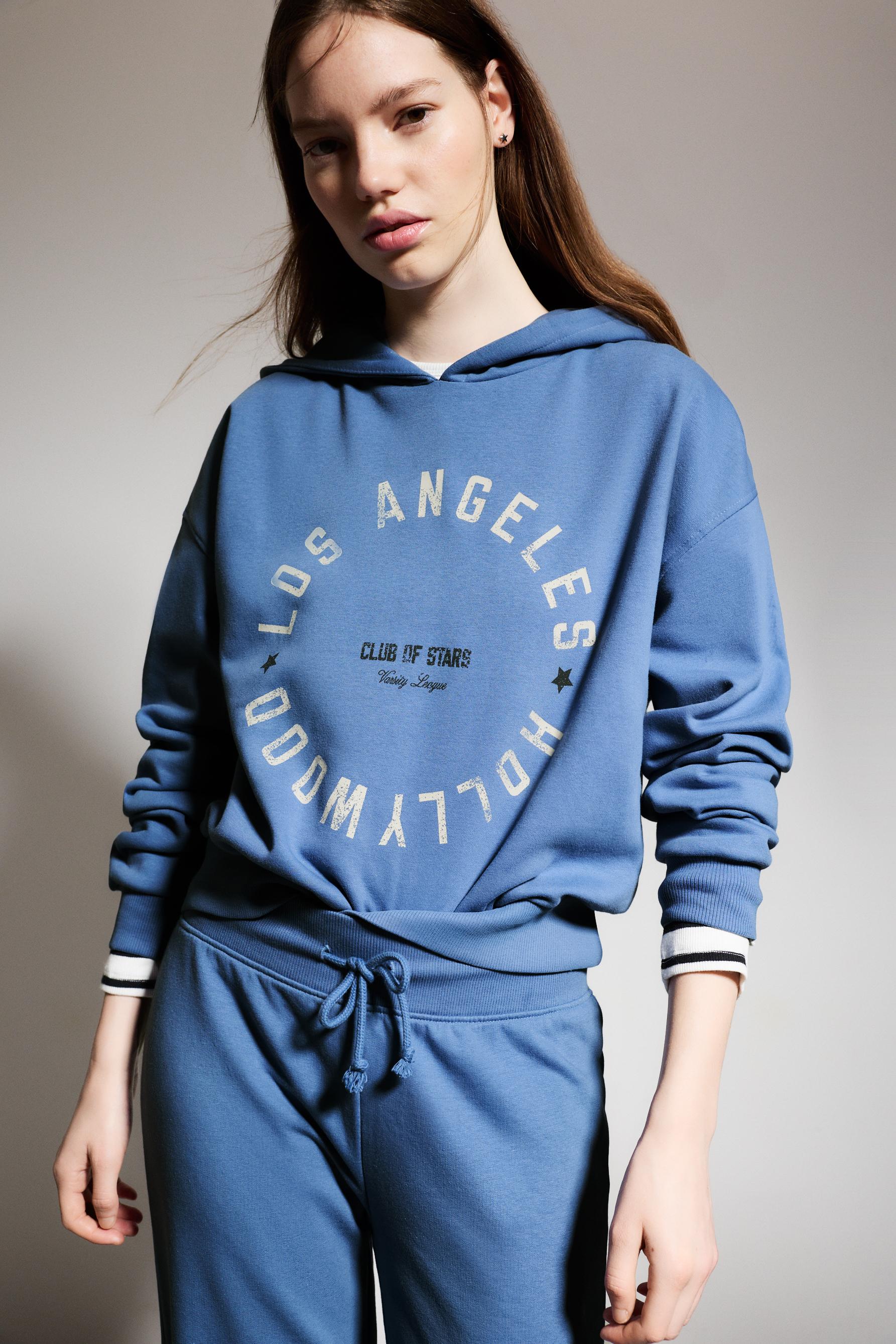 Sudadera estampada capucha