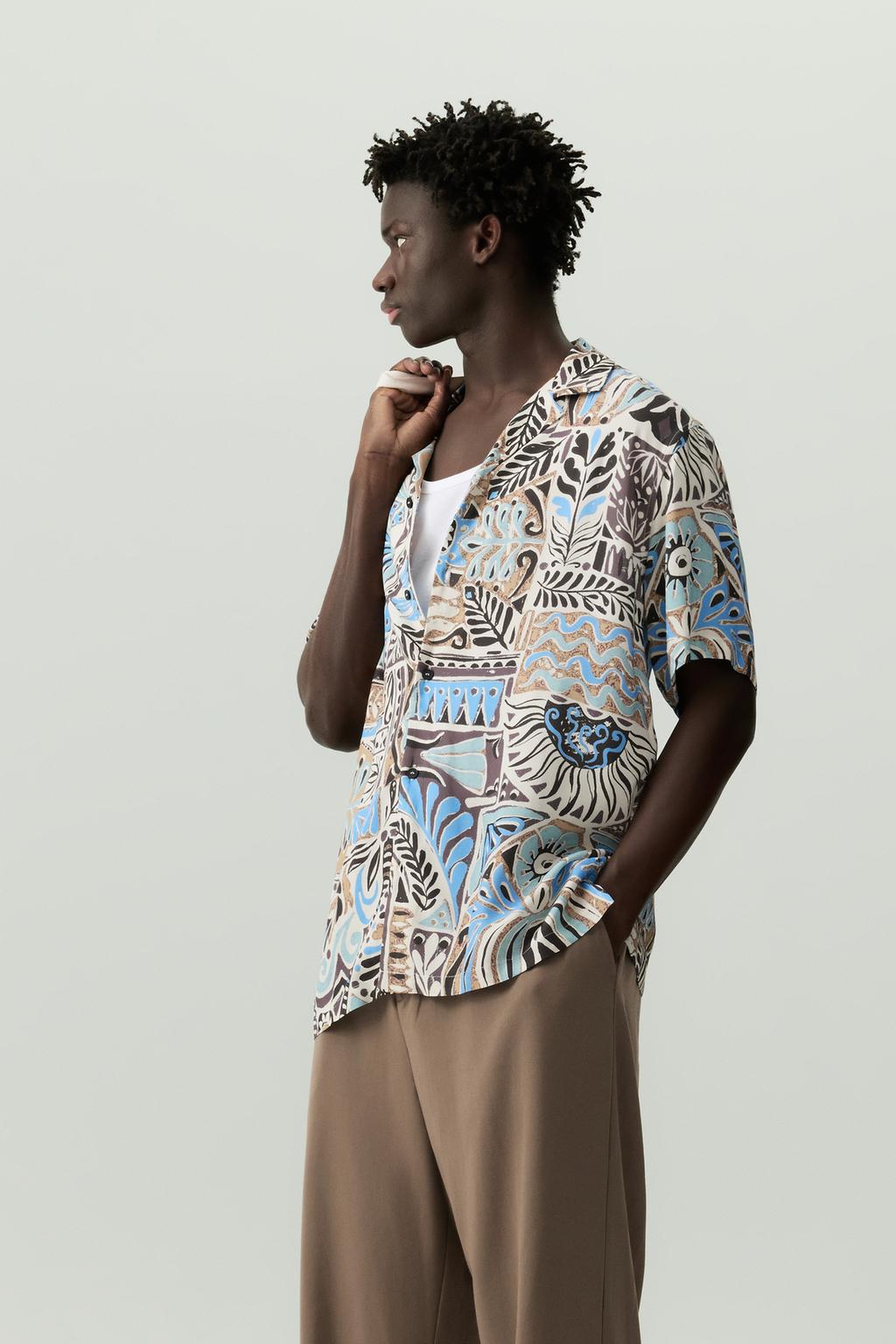 Printed resort shirt
