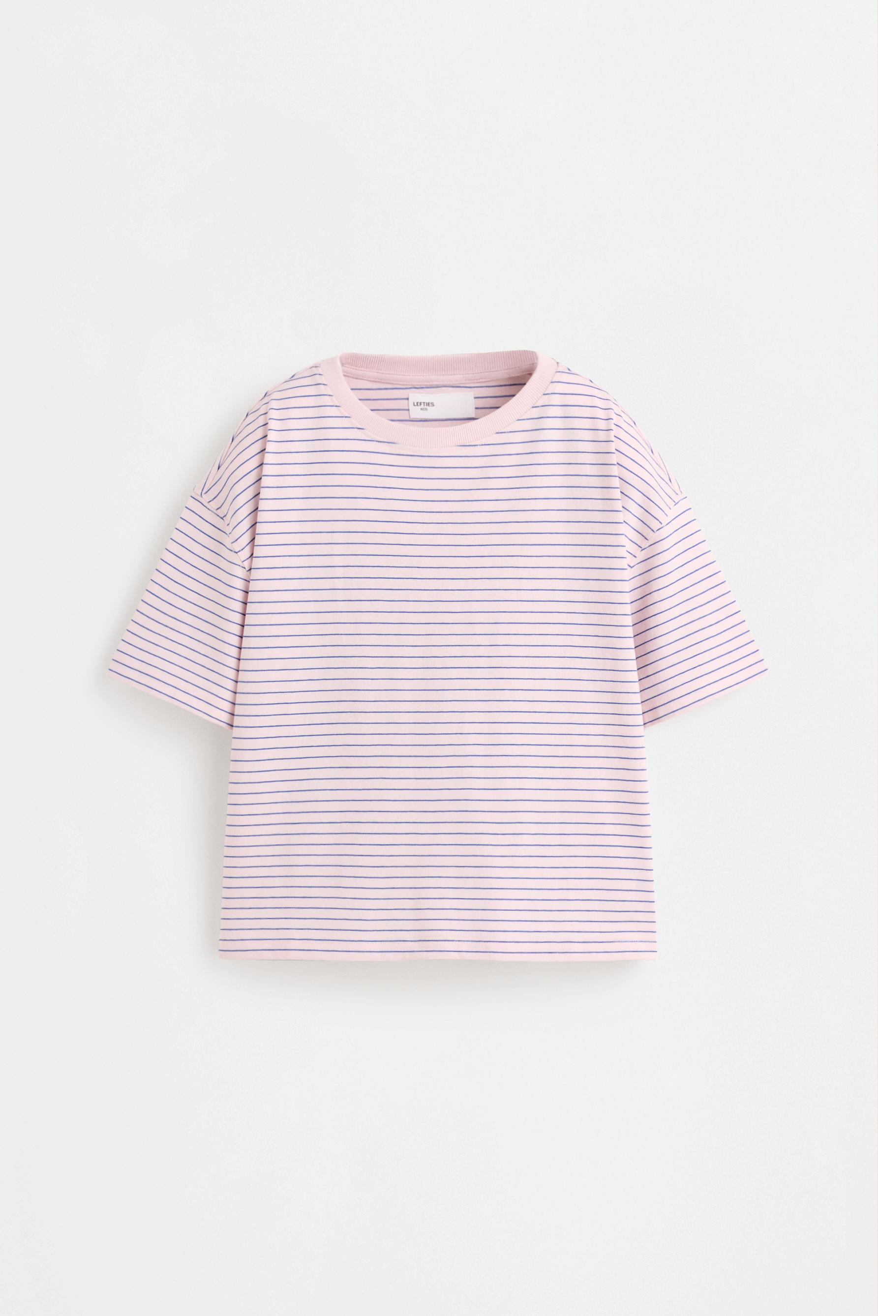 Striped T-shirt — PASTEL PINK