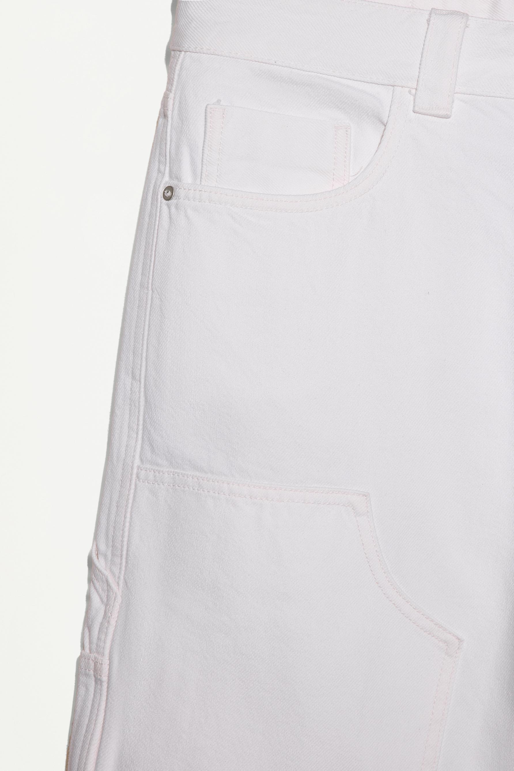 Carpenter denim Bermuda shorts — OFF WHITE