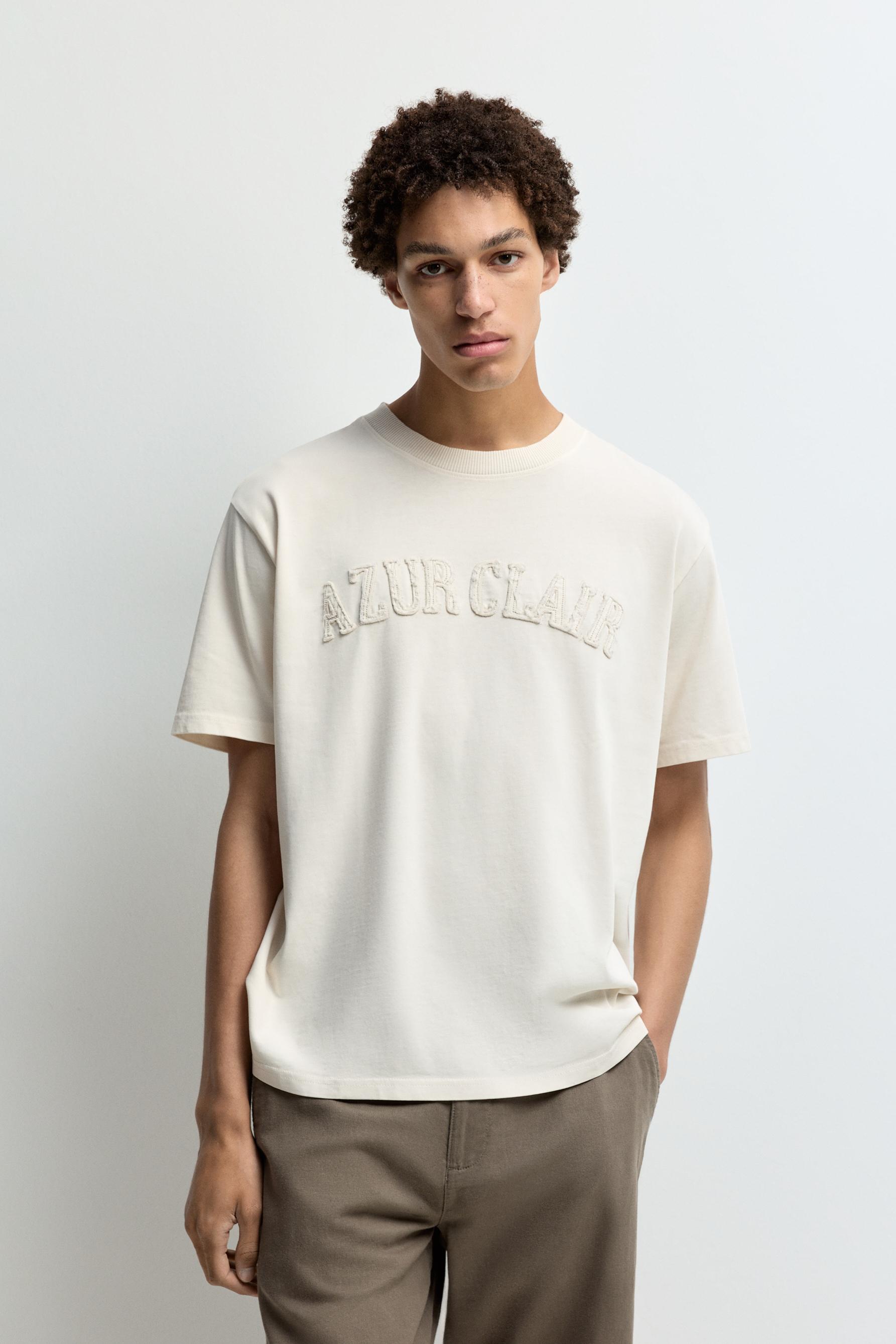 Slogan patch T-shirt — BUTTER