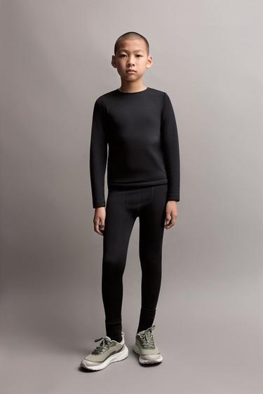 HEAVY WEIGHT thermal comfort leggings — BLACK 1