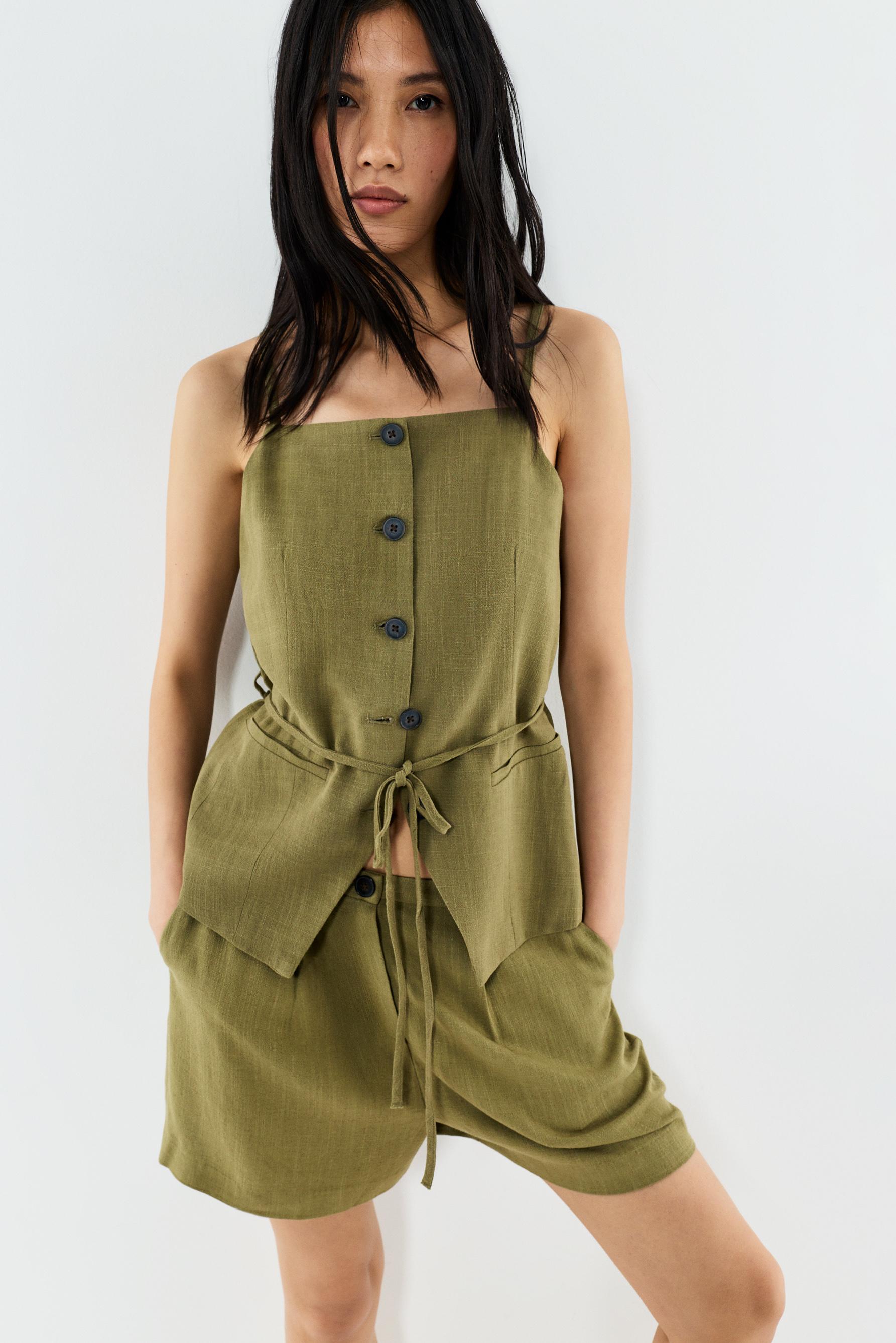 Rustic Bermuda shorts — MEDIUM KHAKI