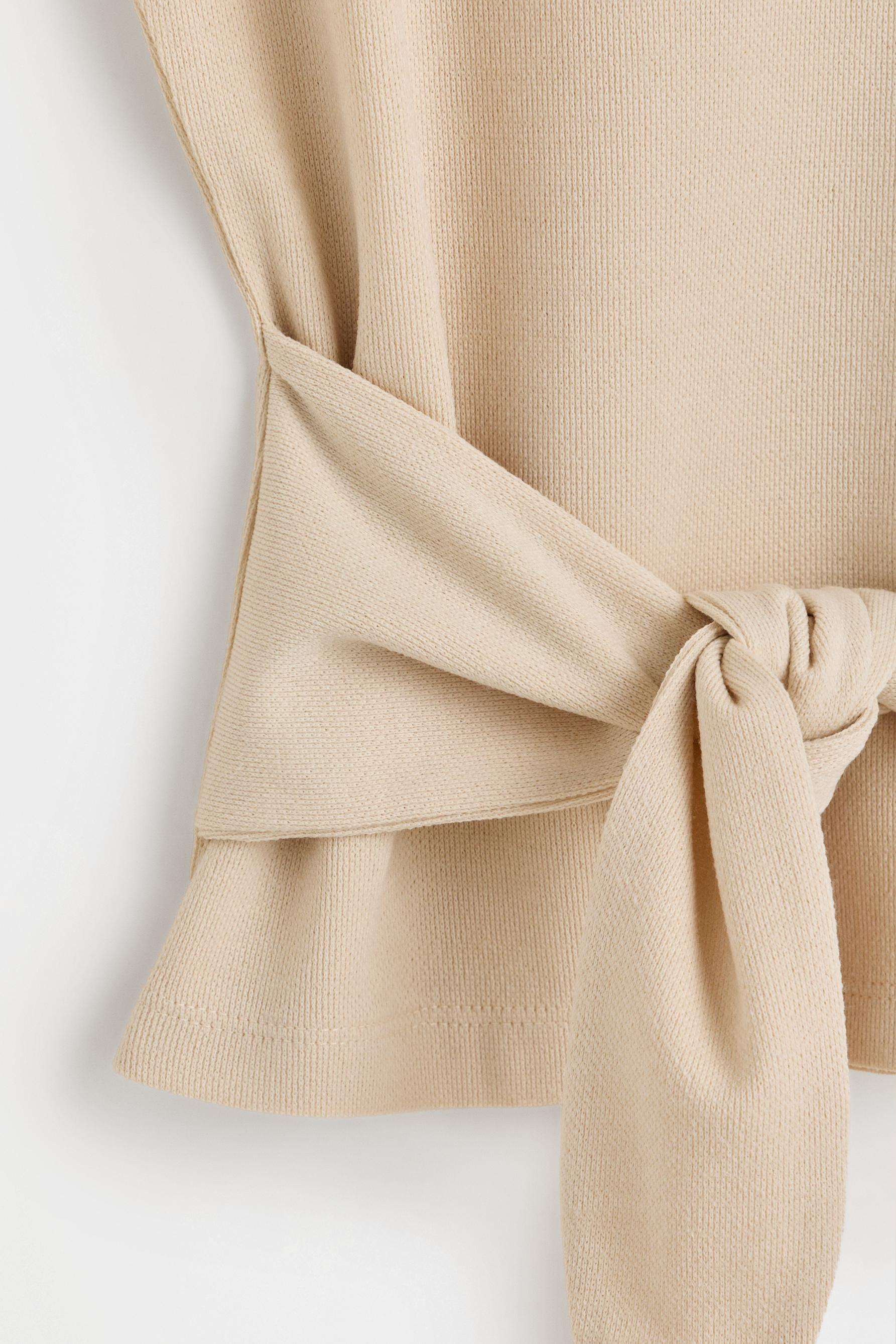 Top with knot detail — MEDIUM ECRU
