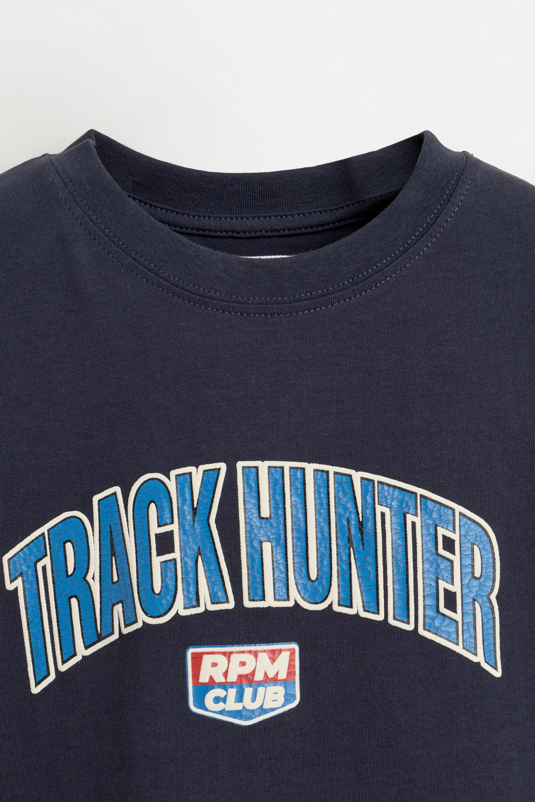 T-shirt with a maxi print on the back — NAVY
