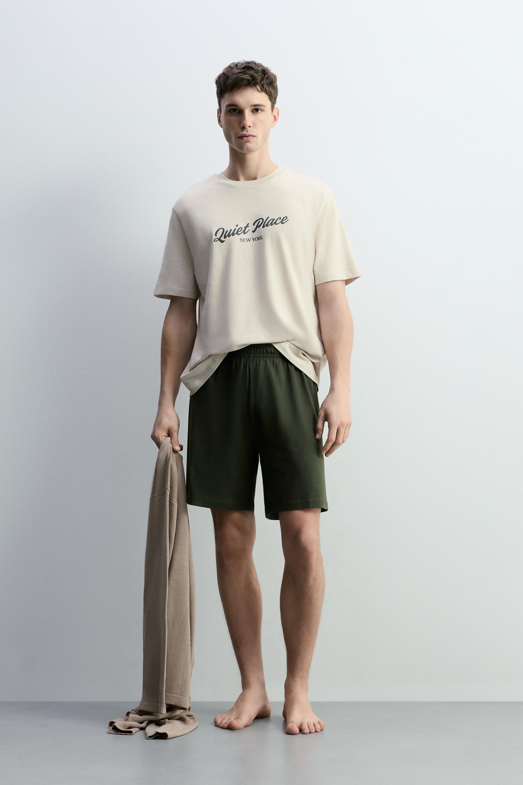 Pijama corto estampado