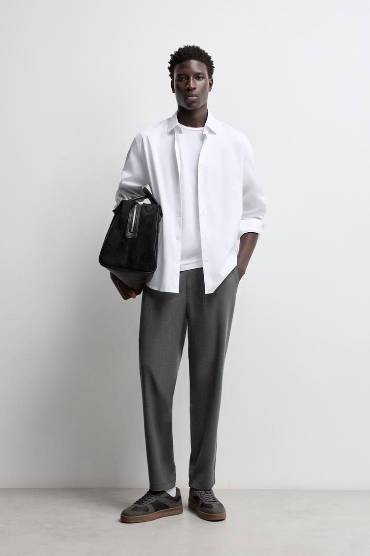 Slim fit tailored joggers — DARK GREY MARL