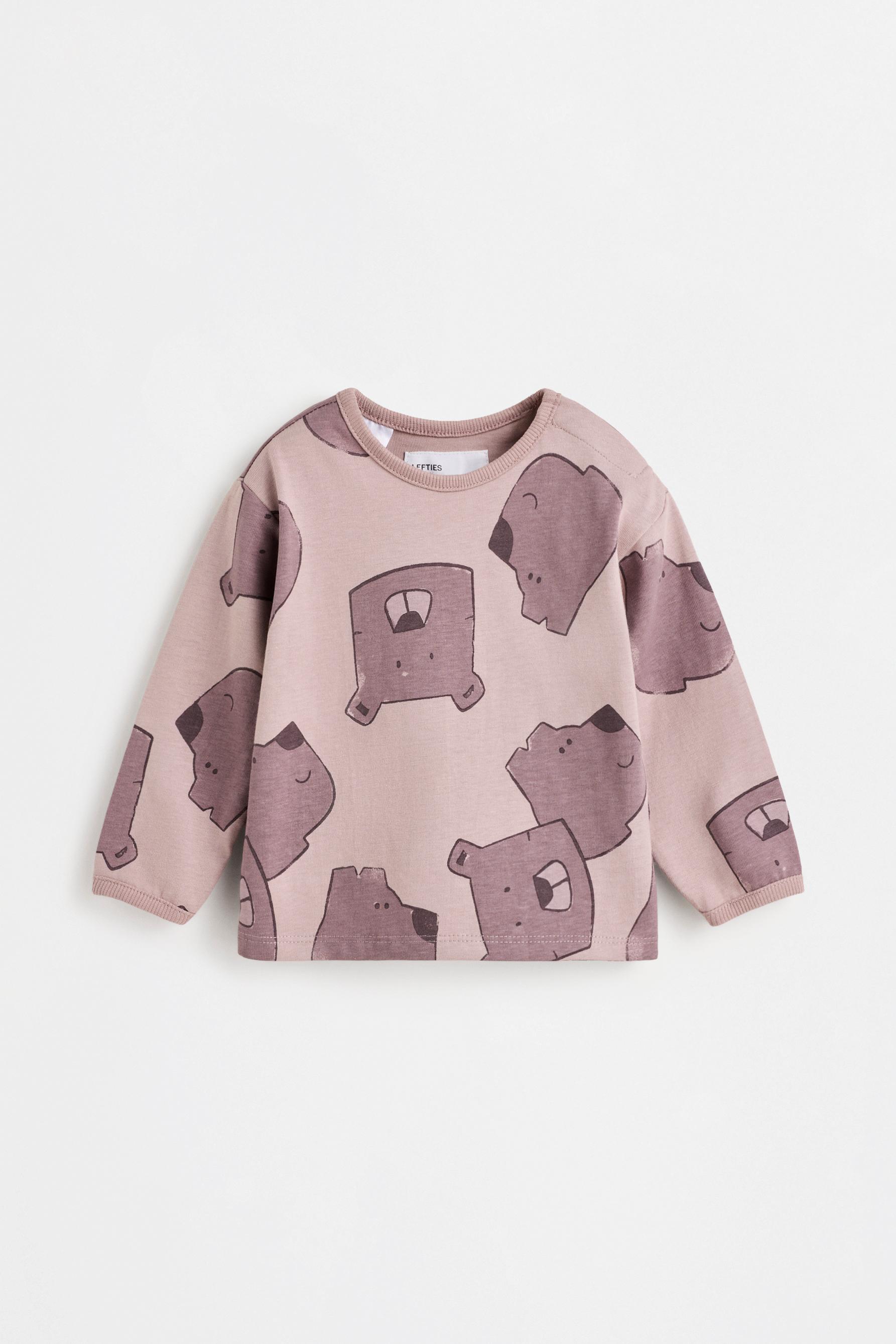 Bear print co-ord — MAUVE