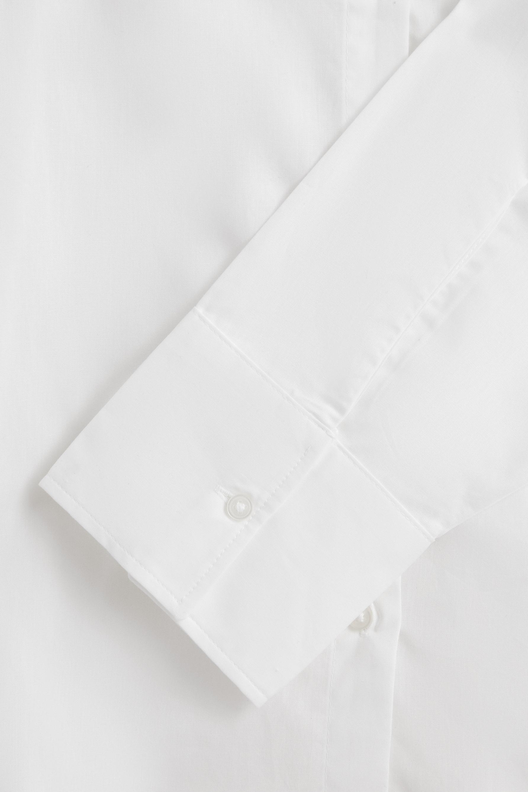 Basic poplin shirt — WHITE
