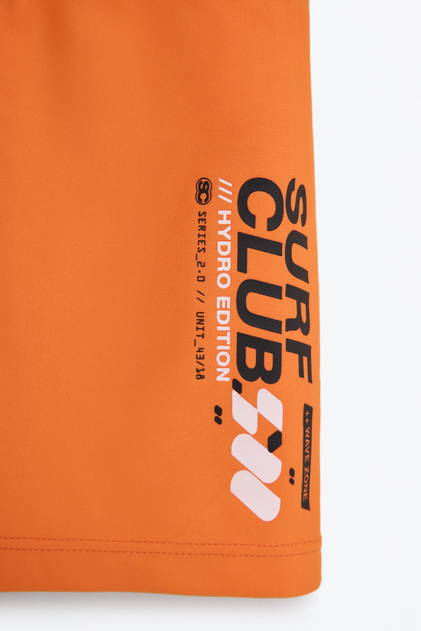 Boxer swimsuit — ORANGE